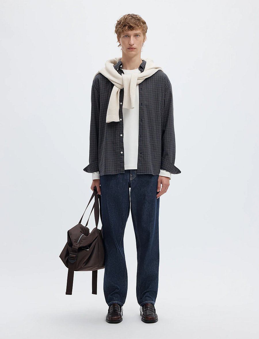 Selected - SLH190-REG TAPERED BEN KORI JEANS NOOS - schmal zulaufende jeans - dark blue denim - 5