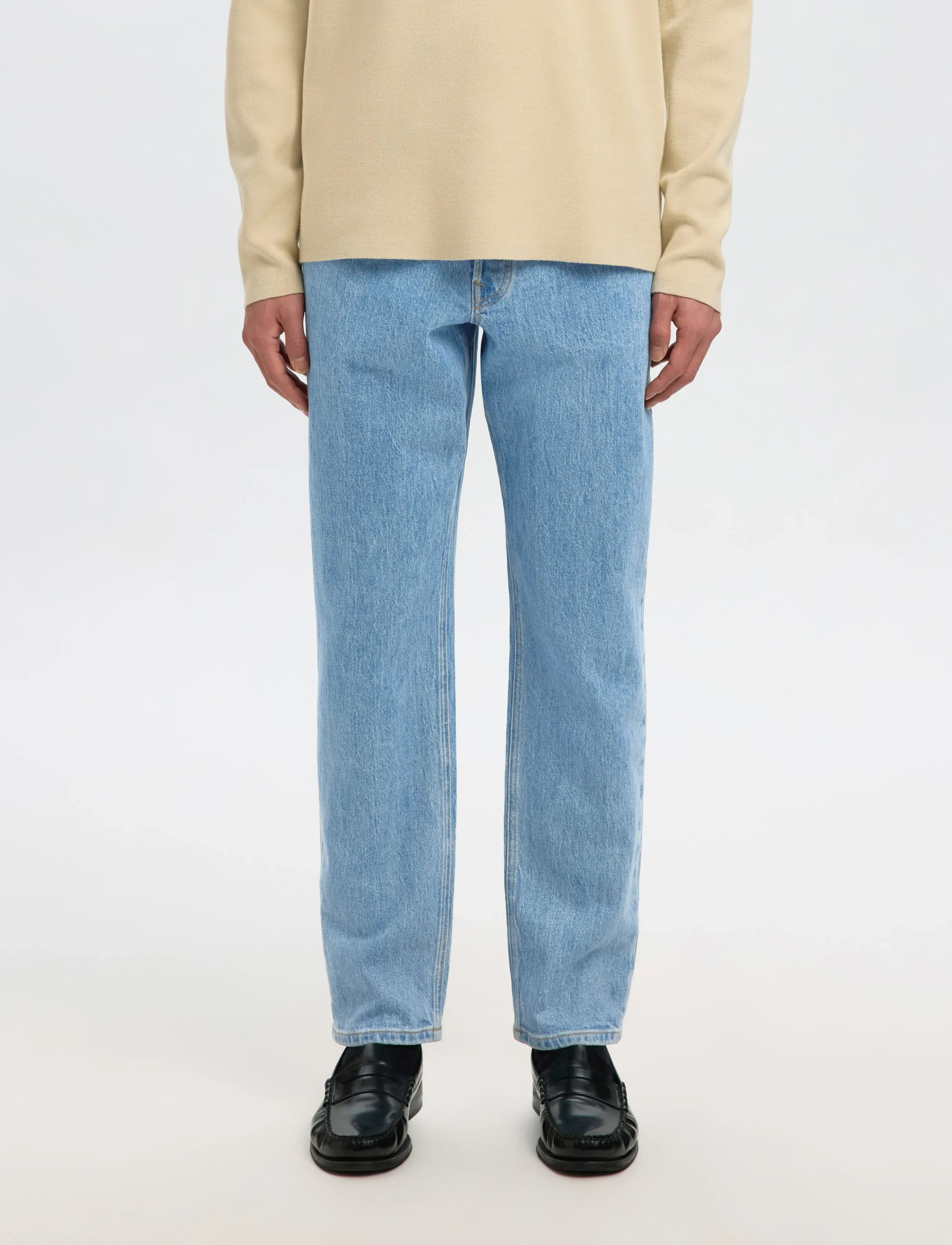 Selected SLH190-REG TAPERED BEN KORI JEANS NOOS - Jeans - LIGHT BLUE DENIM / blue