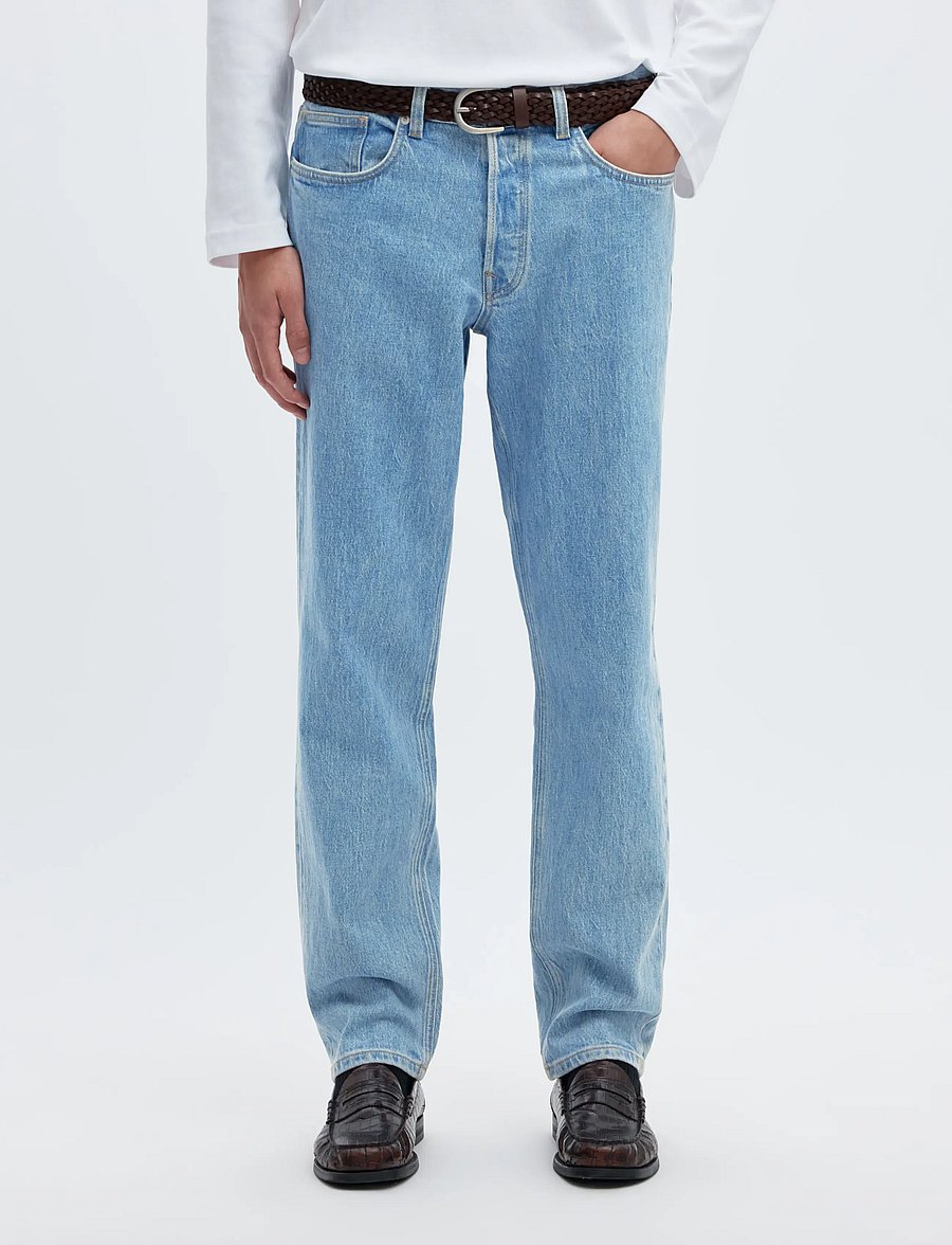 Selected - SLM190-REG TAPERED BEN KORI JEANS NOOS - tapered jeans - light blue denim - 0