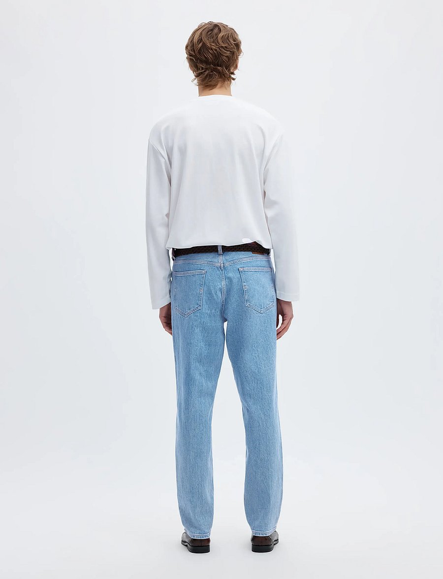 Selected - SLM190-REG TAPERED BEN KORI JEANS NOOS - tapered jeans - light blue denim - 2