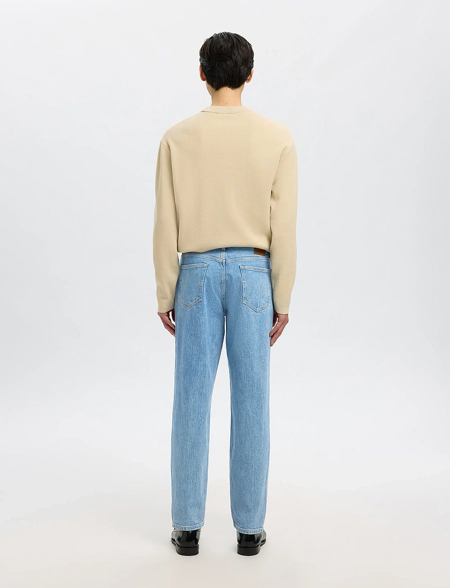 Selected - SLH190-REG TAPERED BEN KORI JEANS NOOS - schmal zulaufende jeans - light blue denim - 2
