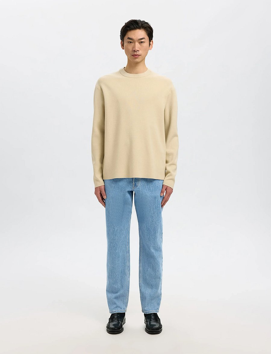 Selected - SLH190-REG TAPERED BEN KORI JEANS NOOS - schmal zulaufende jeans - light blue denim - 3