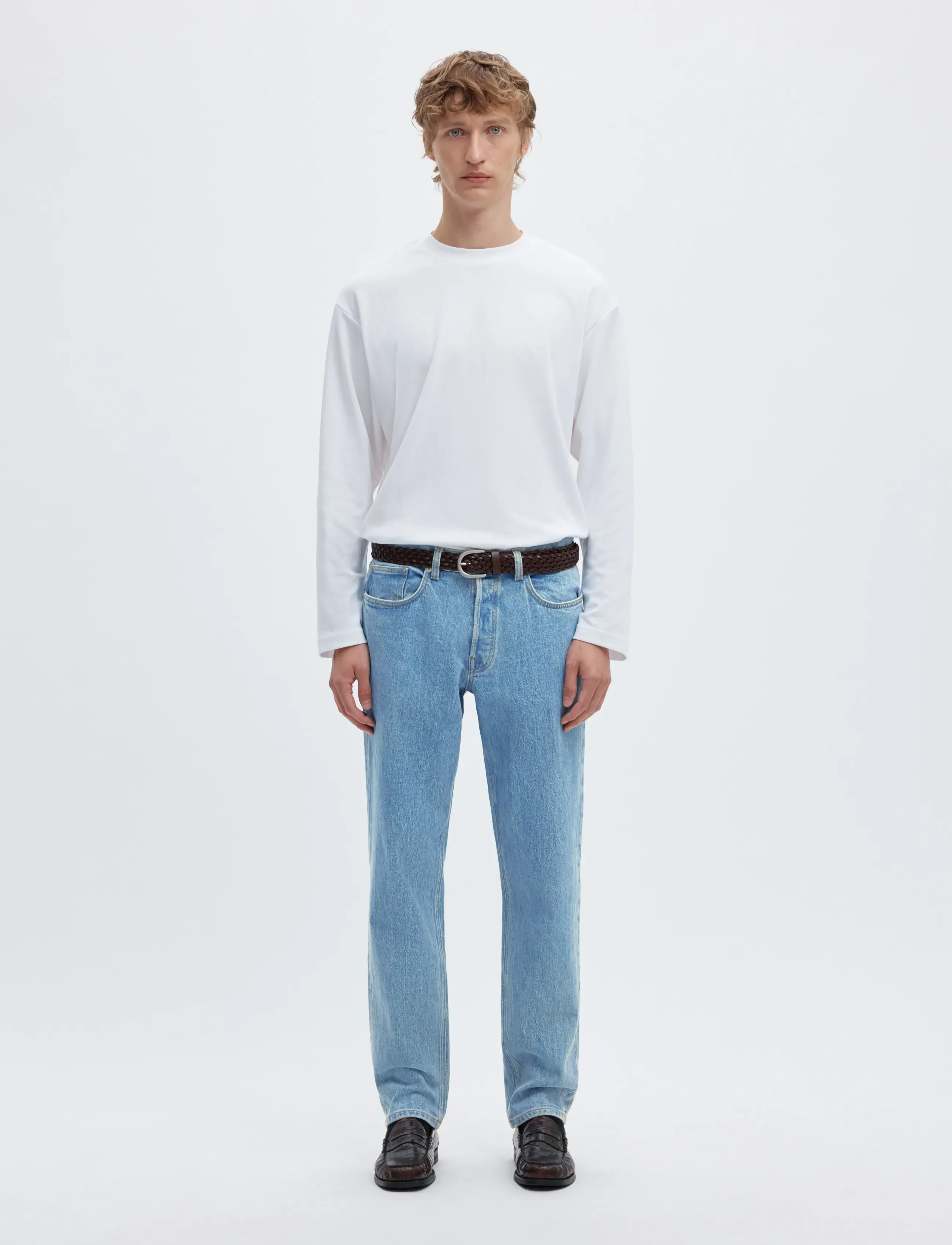 Selected - SLM190-REG TAPERED BEN KORI JEANS NOOS - tapered jeans - light blue denim - 3