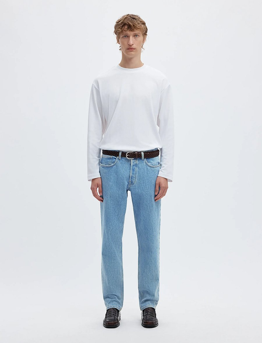 Selected - SLM190-REG TAPERED BEN KORI JEANS NOOS - tapered jeans - light blue denim - 3