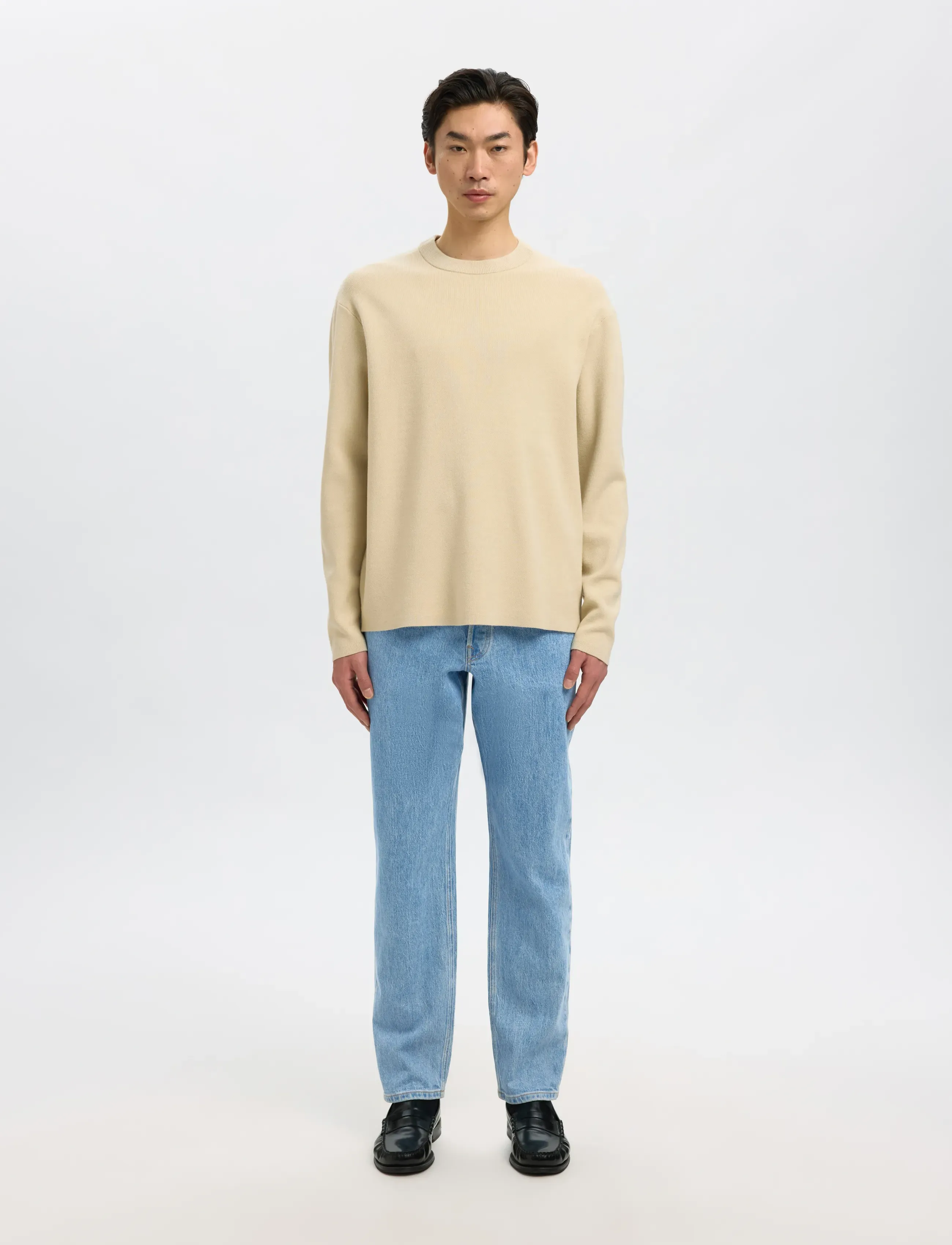 Selected - SLH190-REG TAPERED BEN KORI JEANS NOOS - tapered jeans - light blue denim - 3