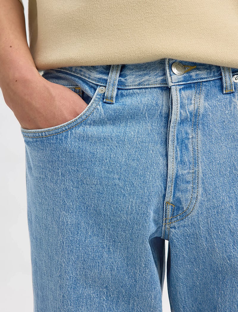 Selected - SLH190-REG TAPERED BEN KORI JEANS NOOS - tapered jeans - light blue denim - 4