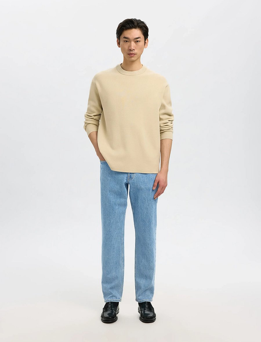 Selected - SLH190-REG TAPERED BEN KORI JEANS NOOS - schmal zulaufende jeans - light blue denim - 5