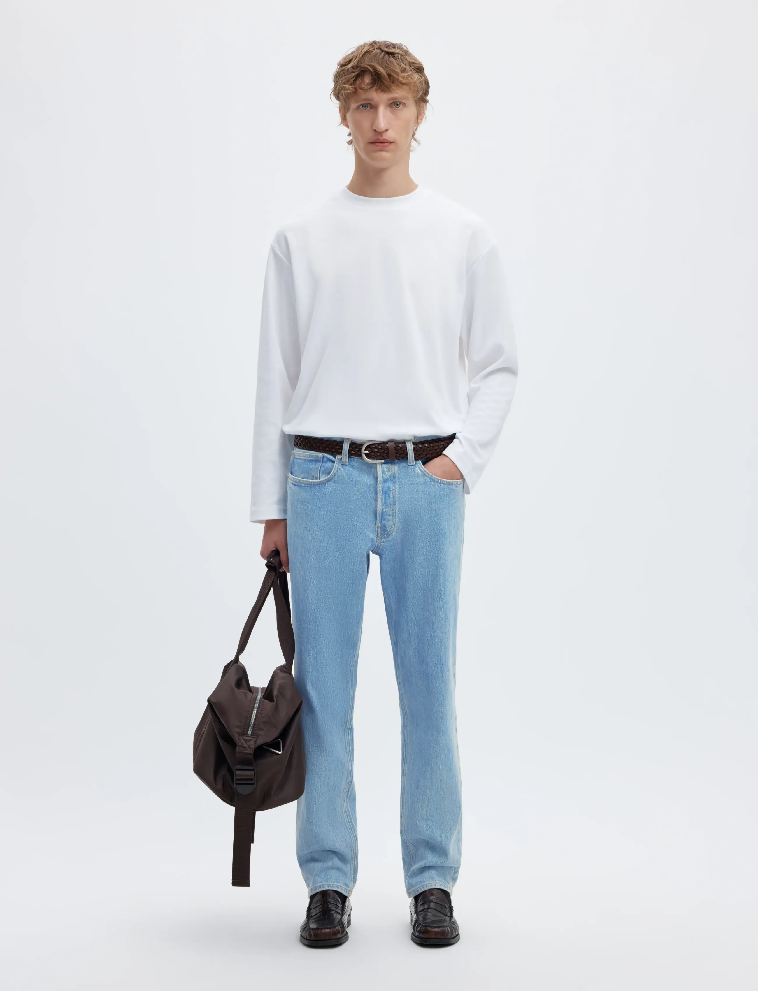 Selected - SLM190-REG TAPERED BEN KORI JEANS NOOS - tapered jeans - light blue denim - 5