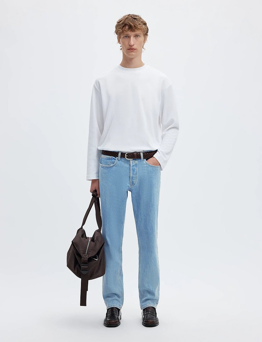 Selected - SLM190-REG TAPERED BEN KORI JEANS NOOS - tapered jeans - light blue denim - 5