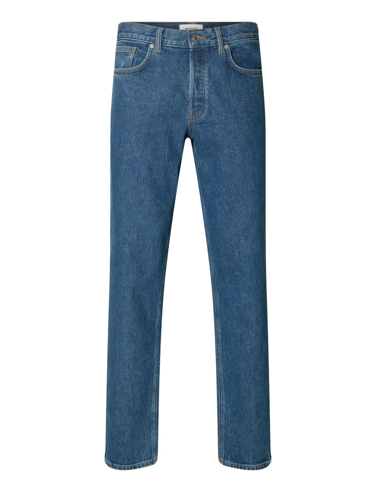 Selected SLM190-REG TAPERED BEN KORI JEANS NOOS - Jeans - MEDIUM BLUE DENIM / blue