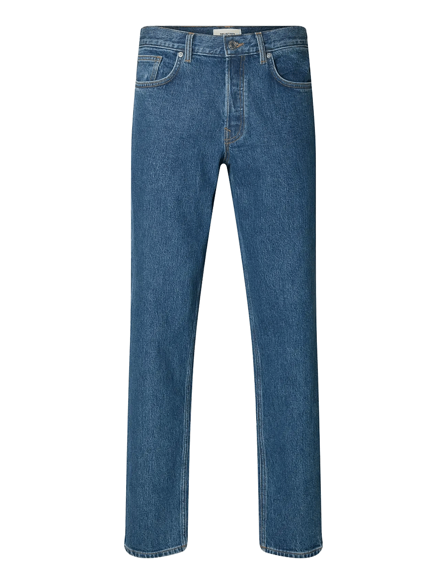 Selected - SLH190-REG TAPERED BEN KORI JEANS NOOS - schmal zulaufende jeans - medium blue denim - 1