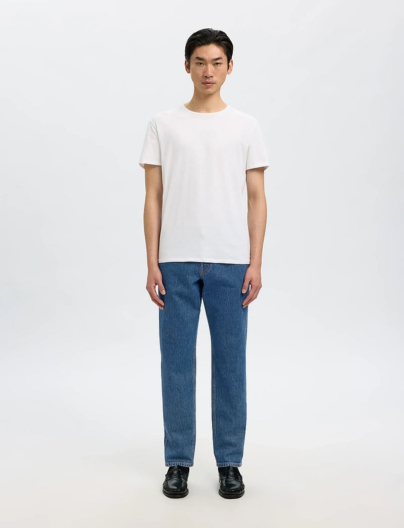 Selected - SLH190-REG TAPERED BEN KORI JEANS NOOS - tapered jeans - medium blue denim - 0