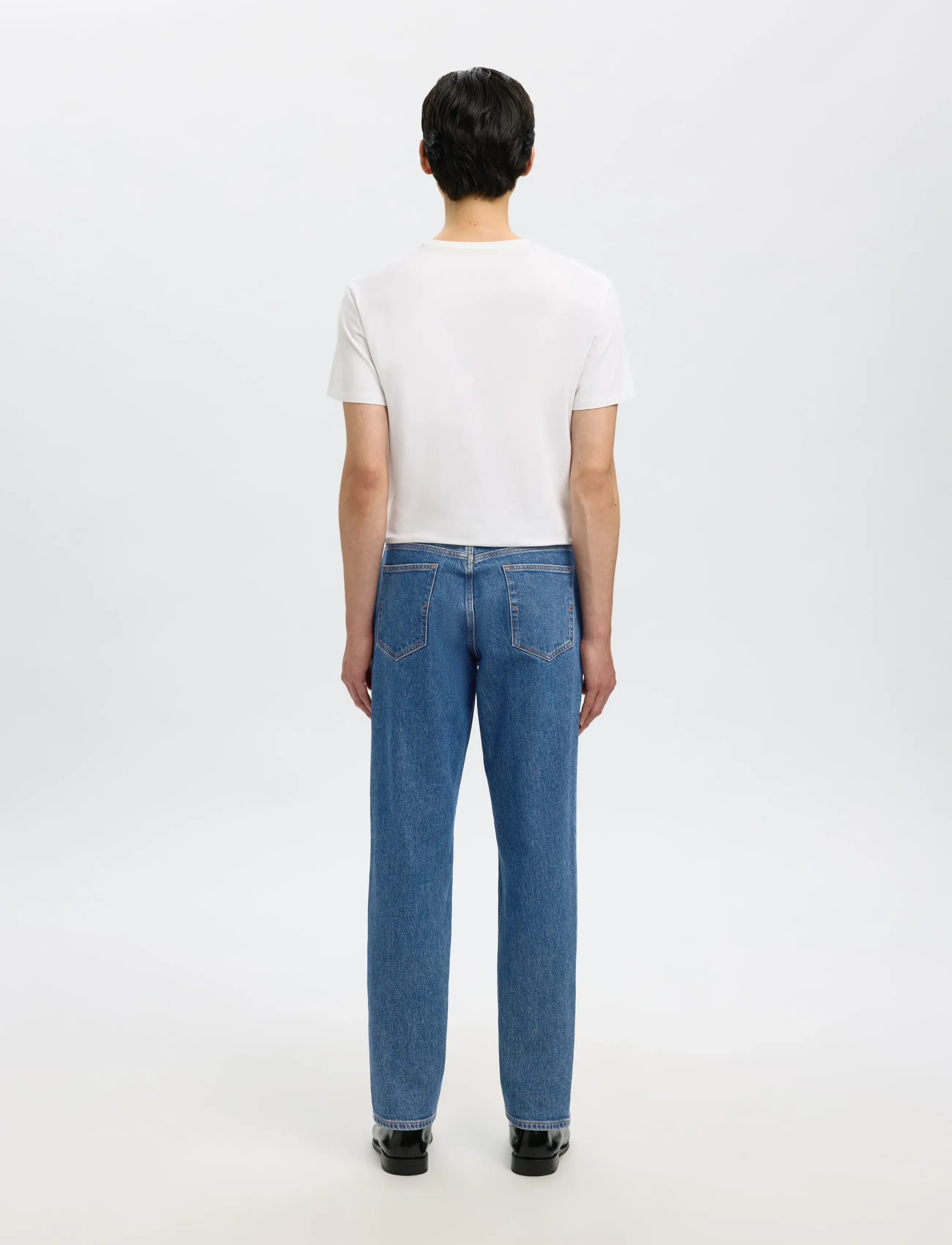 Selected - SLM190-REG TAPERED BEN KORI JEANS NOOS - tapered jeans - medium blue denim - 2