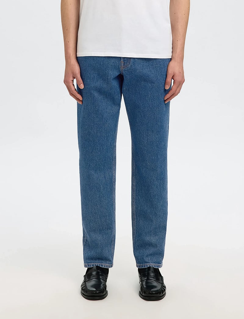 Selected - SLH190-REG TAPERED BEN KORI JEANS NOOS - tapered jeans - medium blue denim - 4