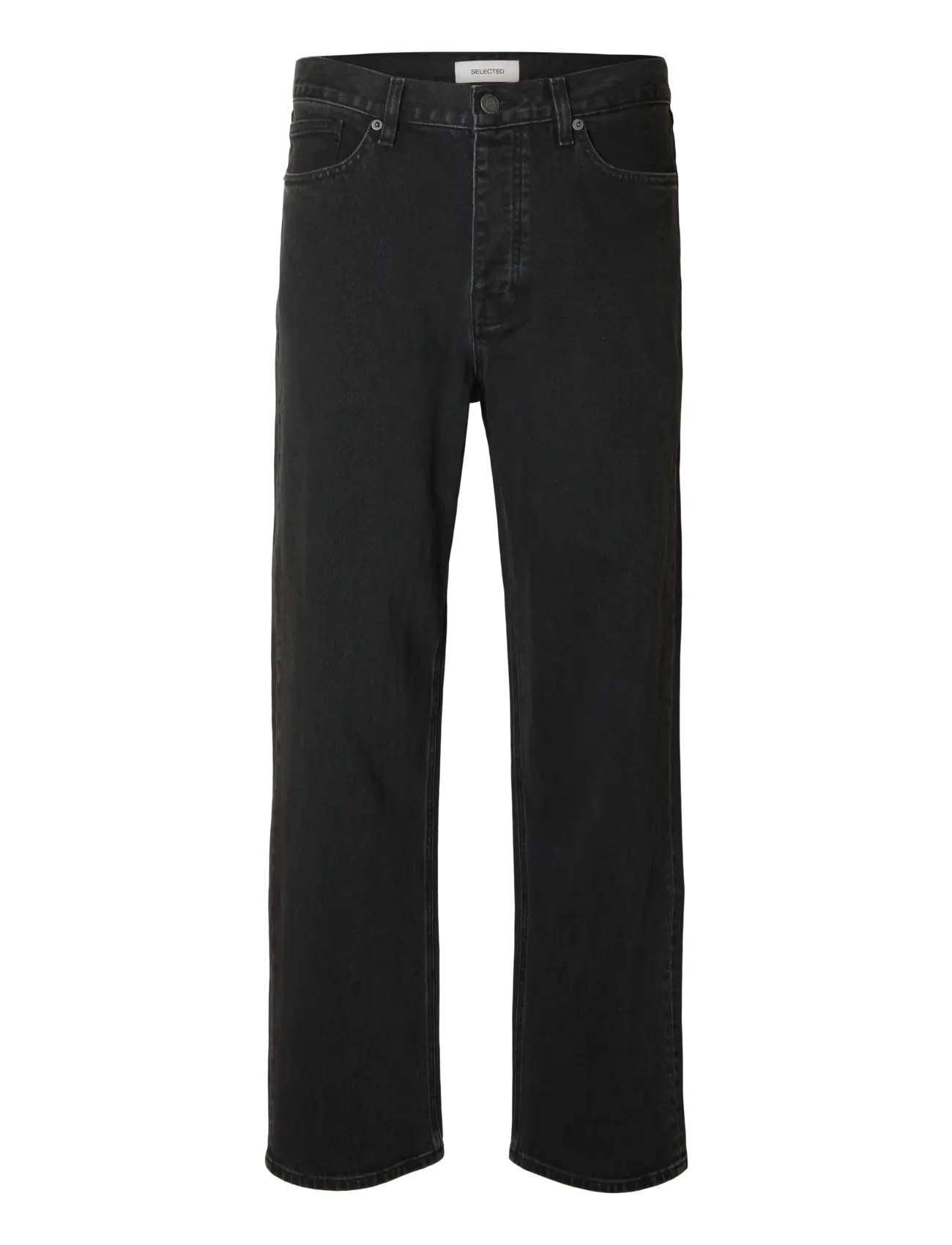 Selected SLH220-LOOSE BEN KORI JEANS NOOS - Jeans - BLACK DENIM / black