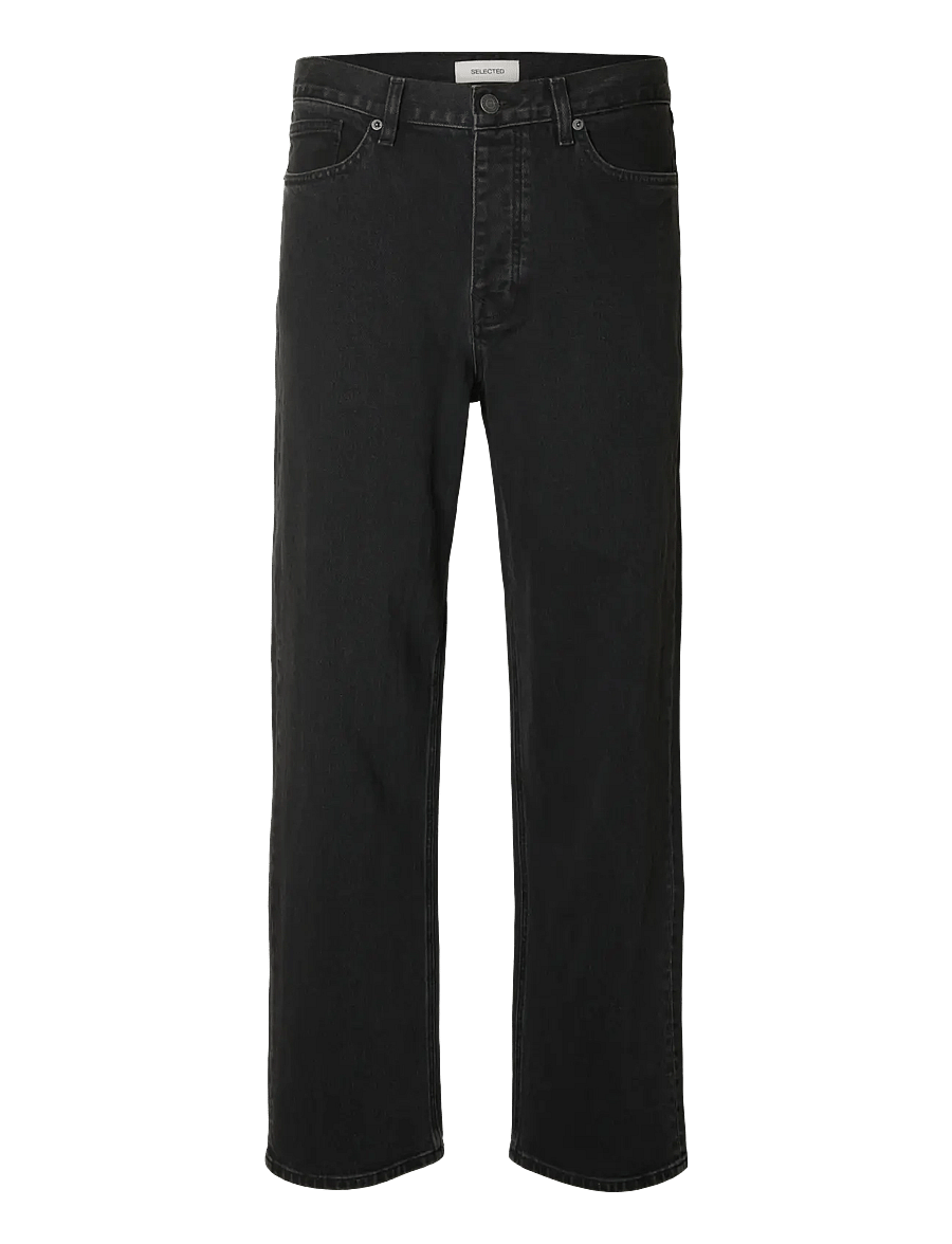 Selected - SLM220-LOOSE BEN KORI JEANS NOOS - normale jeans - black denim - 1