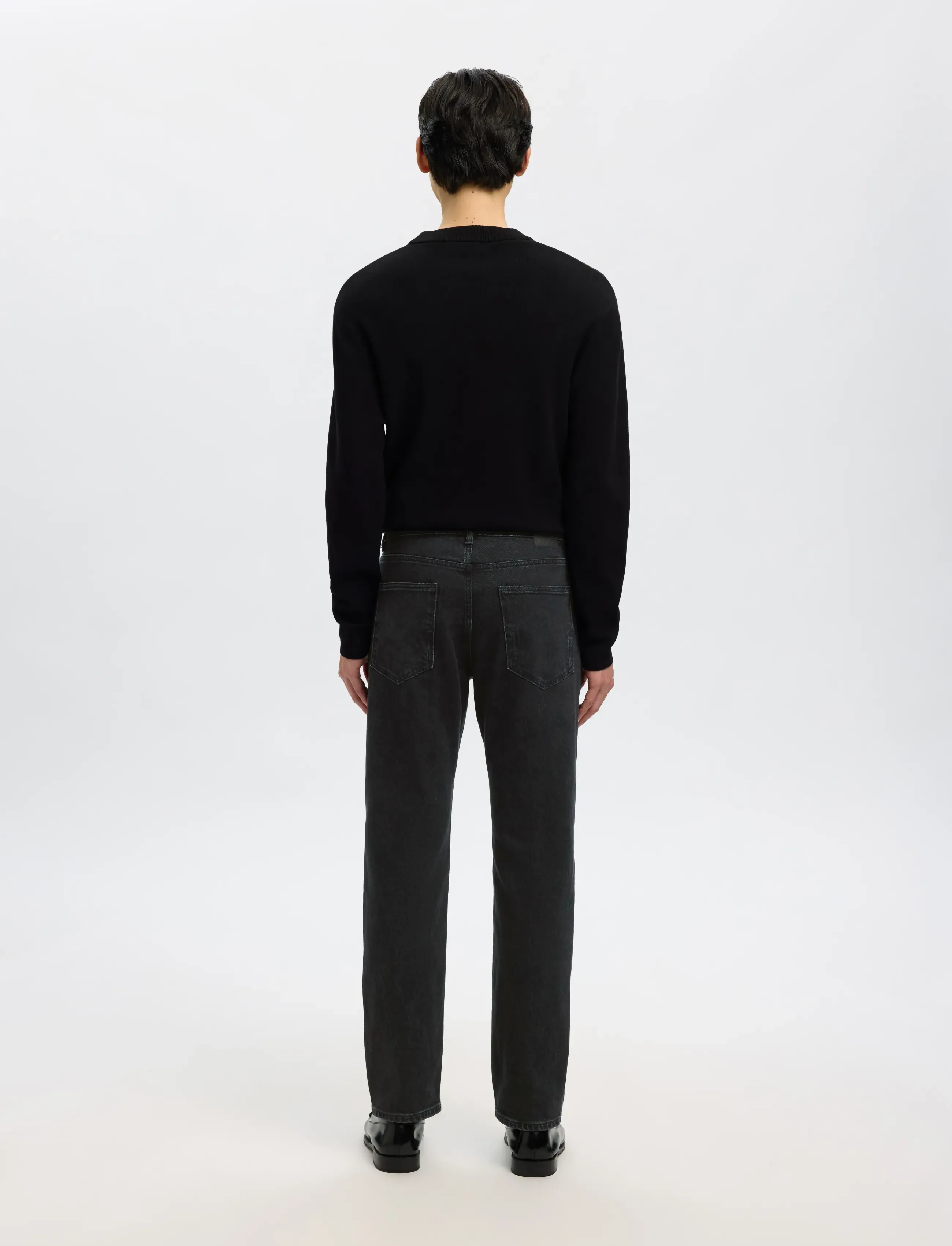 Selected - SLM220-LOOSE BEN KORI JEANS NOOS - regular jeans - black denim - 2