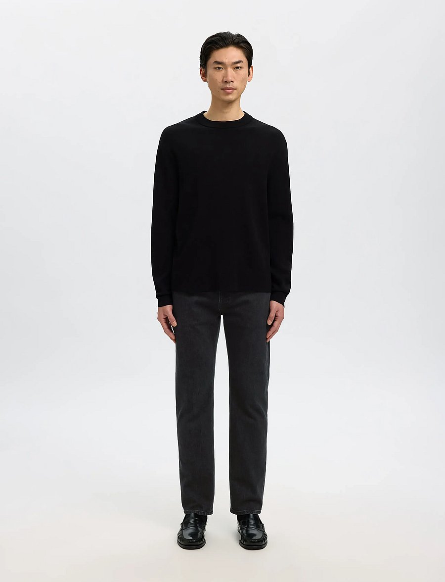Selected - SLM220-LOOSE BEN KORI JEANS NOOS - normale jeans - black denim - 3