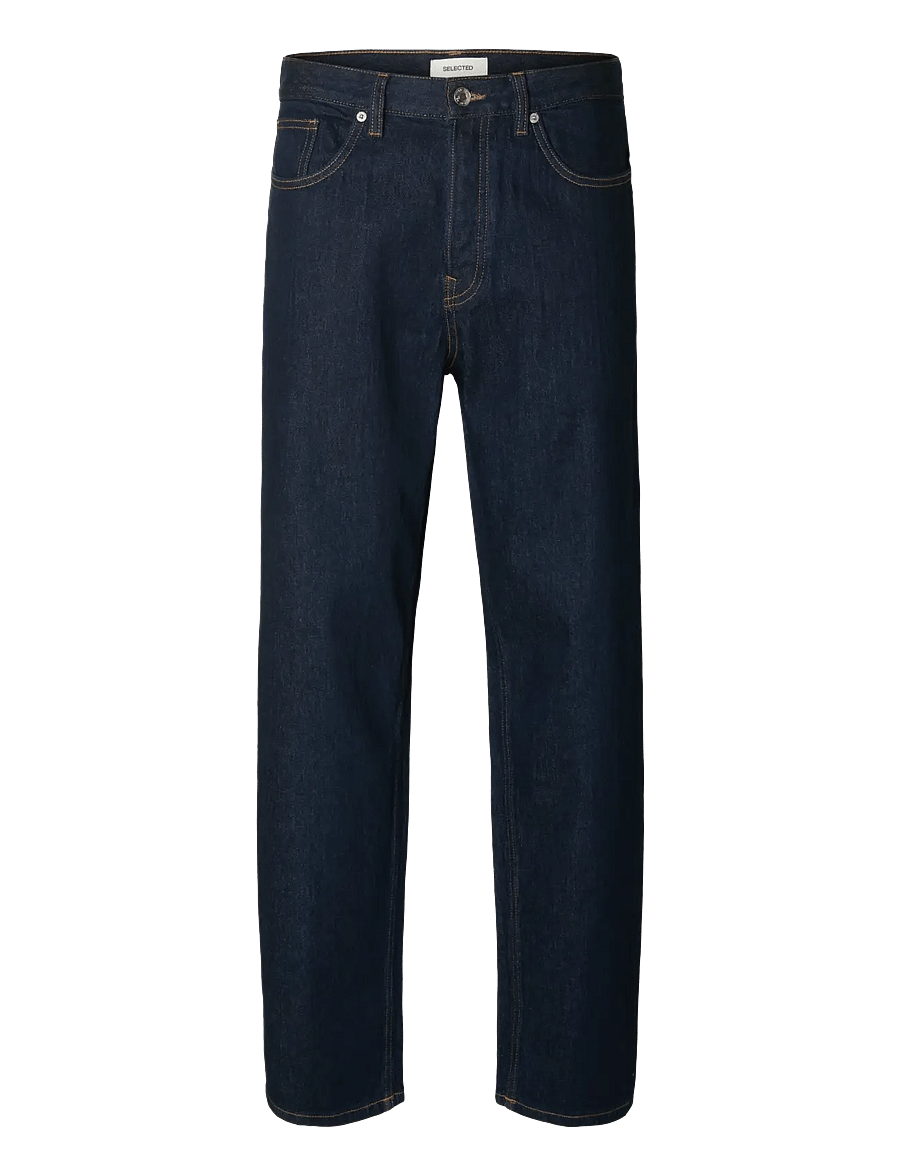 Selected - SLM220-LOOSE BEN KORI JEANS NOOS - regular jeans - dark blue denim - 1