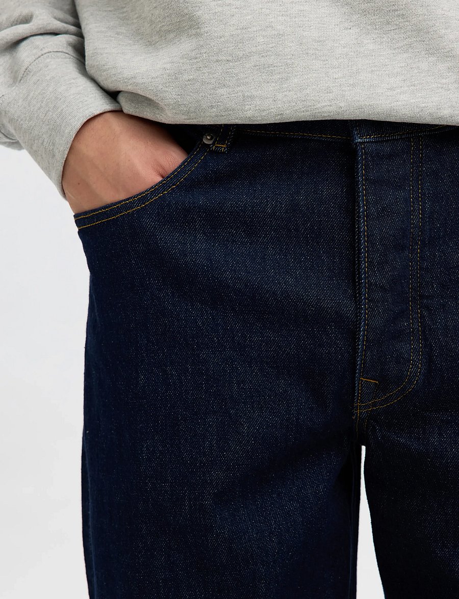 Selected - SLM220-LOOSE BEN KORI JEANS NOOS - regular jeans - dark blue denim - 4