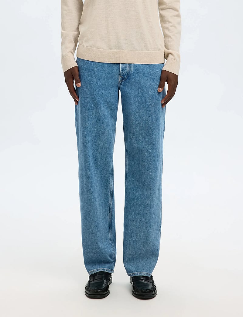 Selected - SLH220-LOOSE BEN KORI JEANS NOOS - tavalised teksad - light blue denim - 0