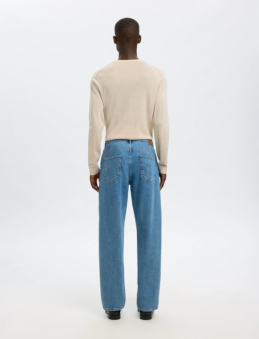 Selected - SLM220-LOOSE BEN KORI JEANS NOOS - regular jeans - light blue denim - 2