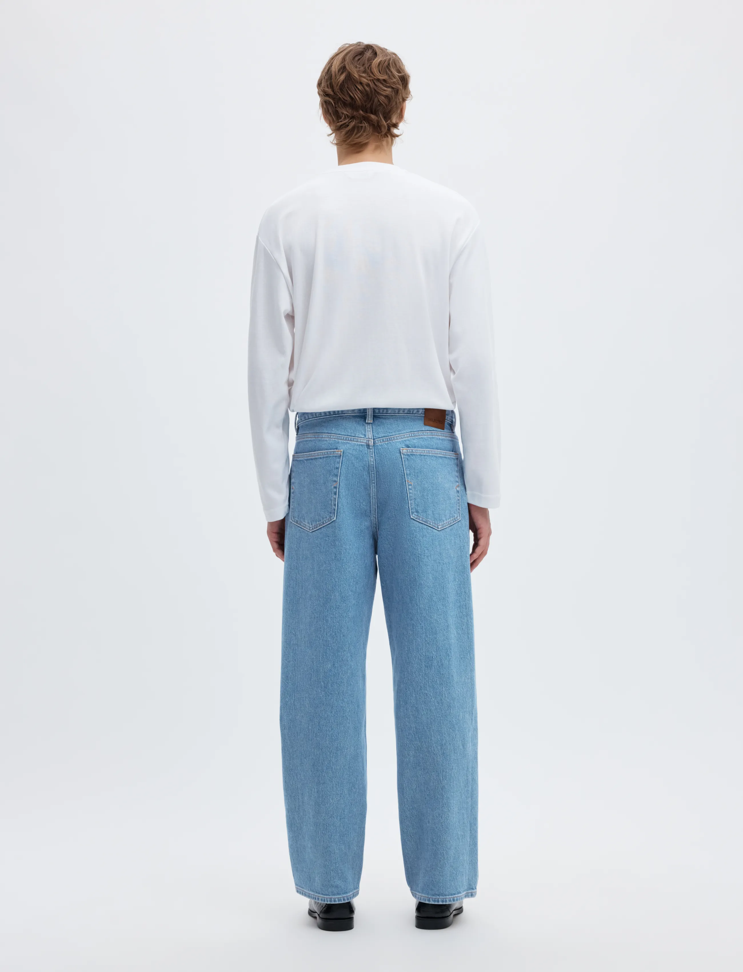 Selected - SLM220-LOOSE BEN KORI JEANS NOOS - normale jeans - light blue denim - 2