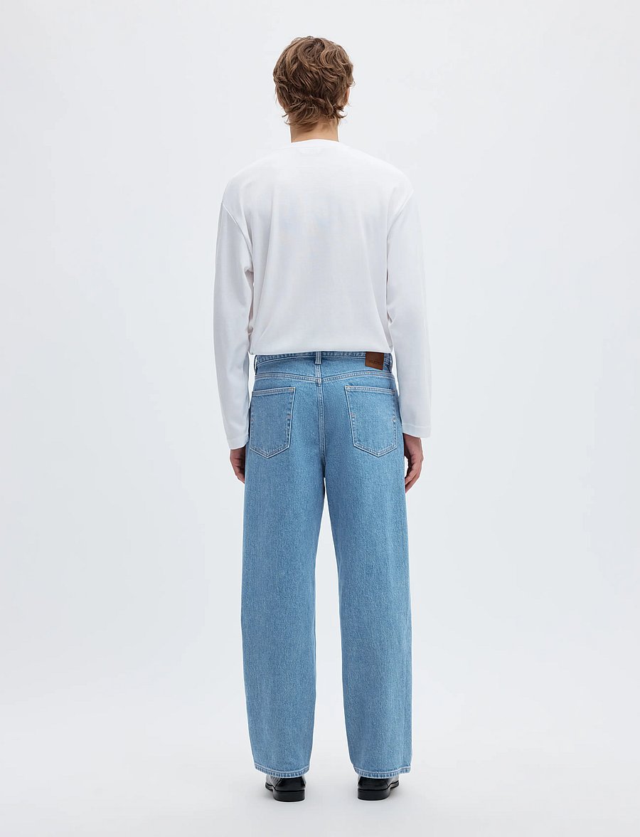 Selected - SLM220-LOOSE BEN KORI JEANS NOOS - normale jeans - light blue denim - 2