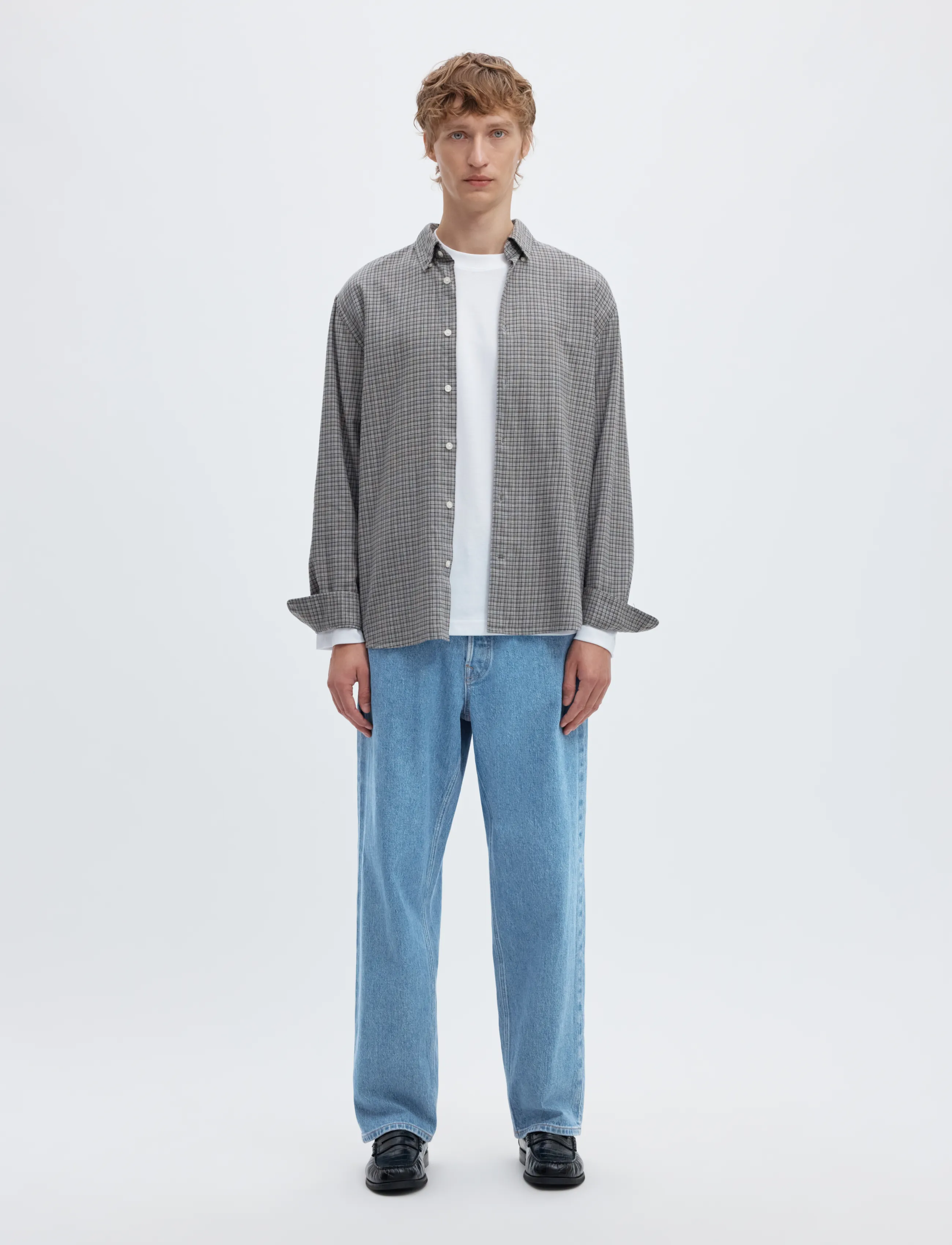 Selected - SLM220-LOOSE BEN KORI JEANS NOOS - normale jeans - light blue denim - 3
