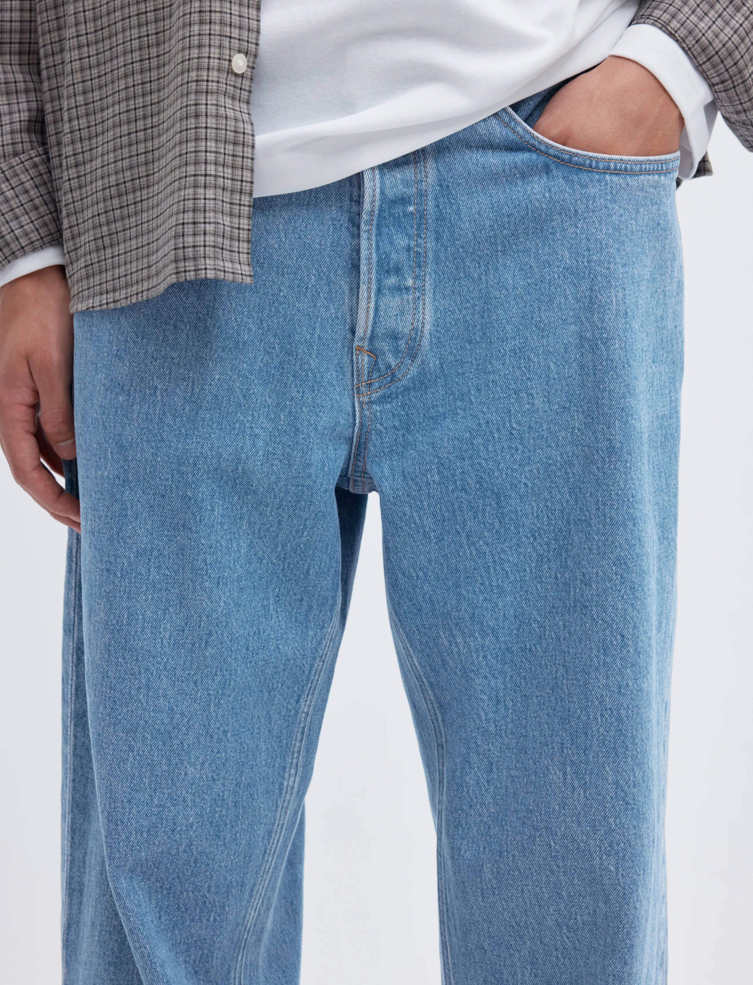 Selected - SLM220-LOOSE BEN KORI JEANS NOOS - normale jeans - light blue denim - 4