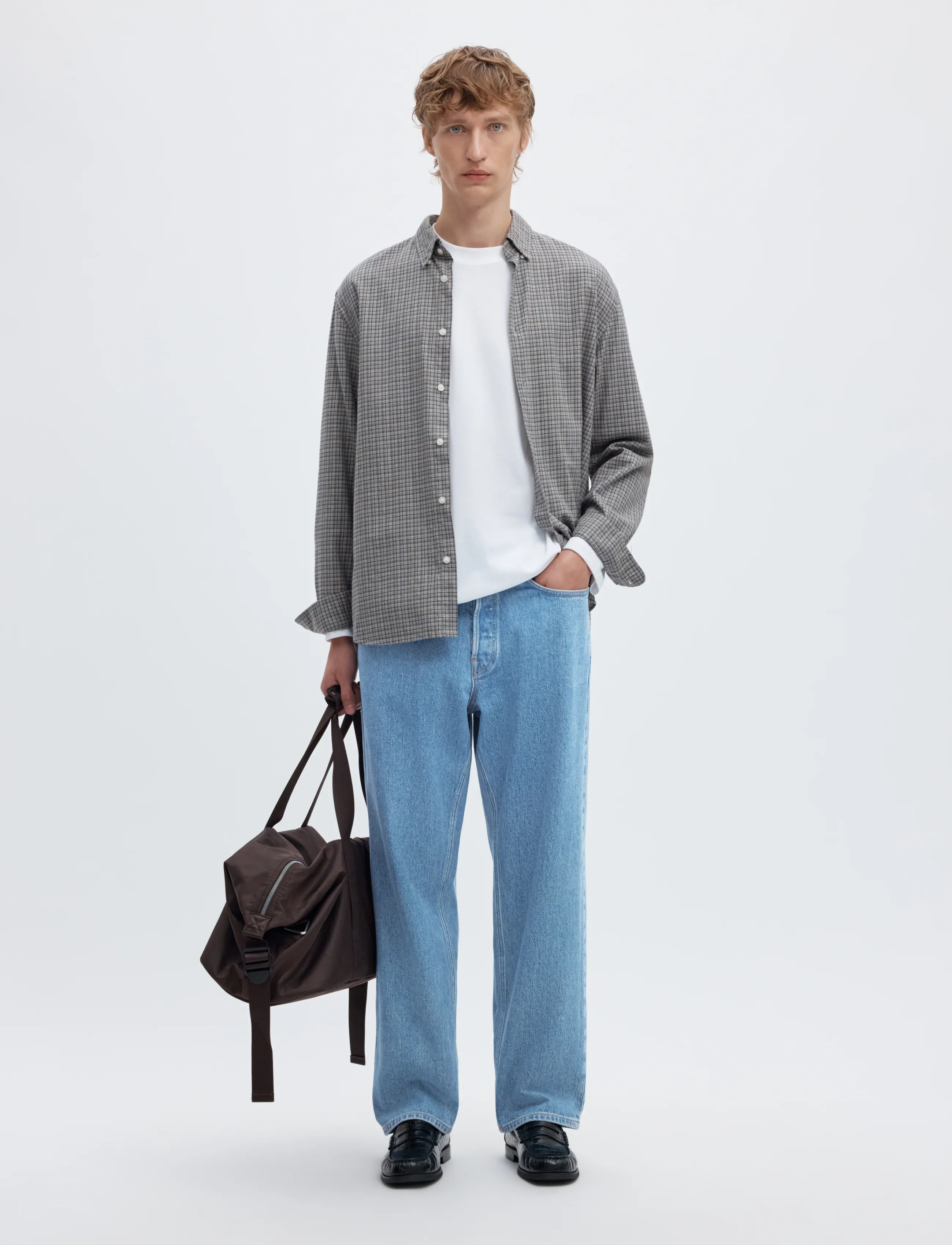 Selected - SLM220-LOOSE BEN KORI JEANS NOOS - normale jeans - light blue denim - 5