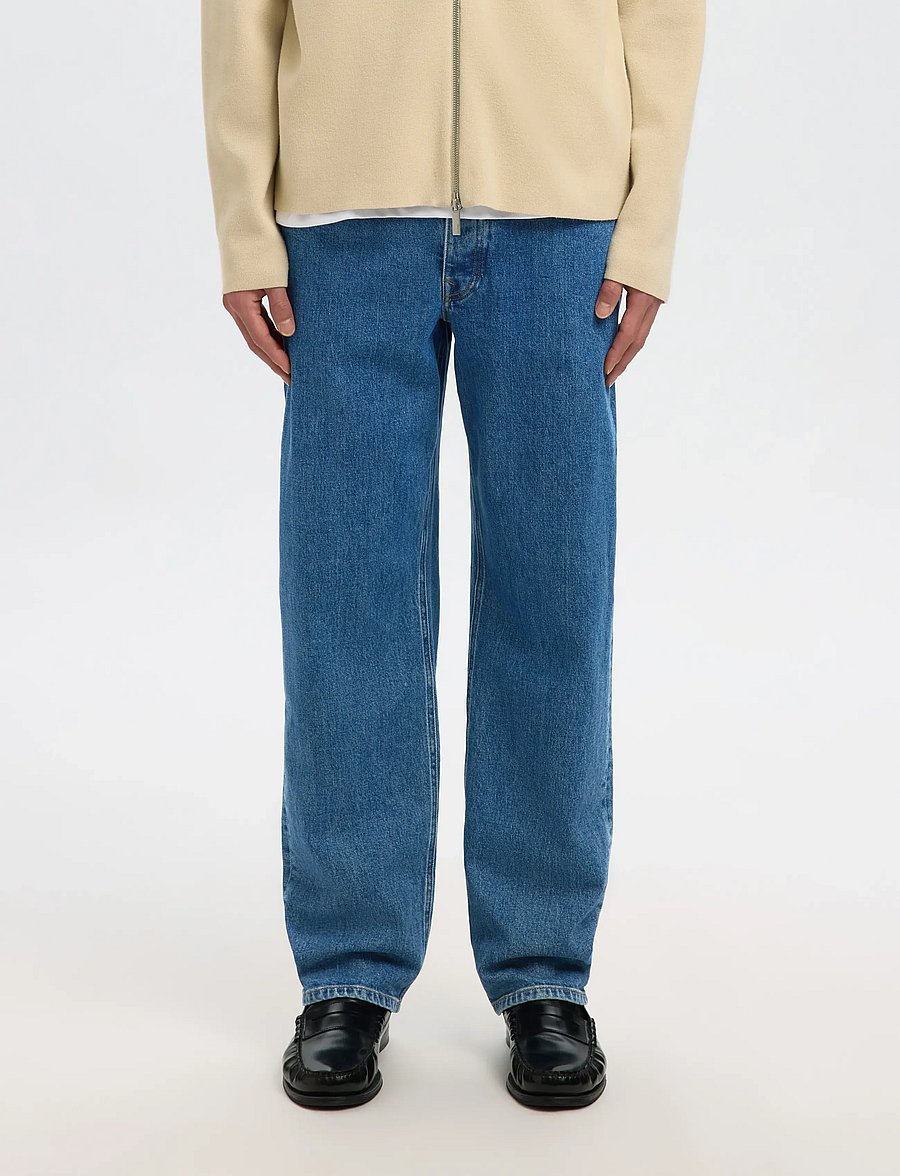 Selected - SLM220-LOOSE BEN KORI JEANS NOOS - normale jeans - medium blue denim - 0