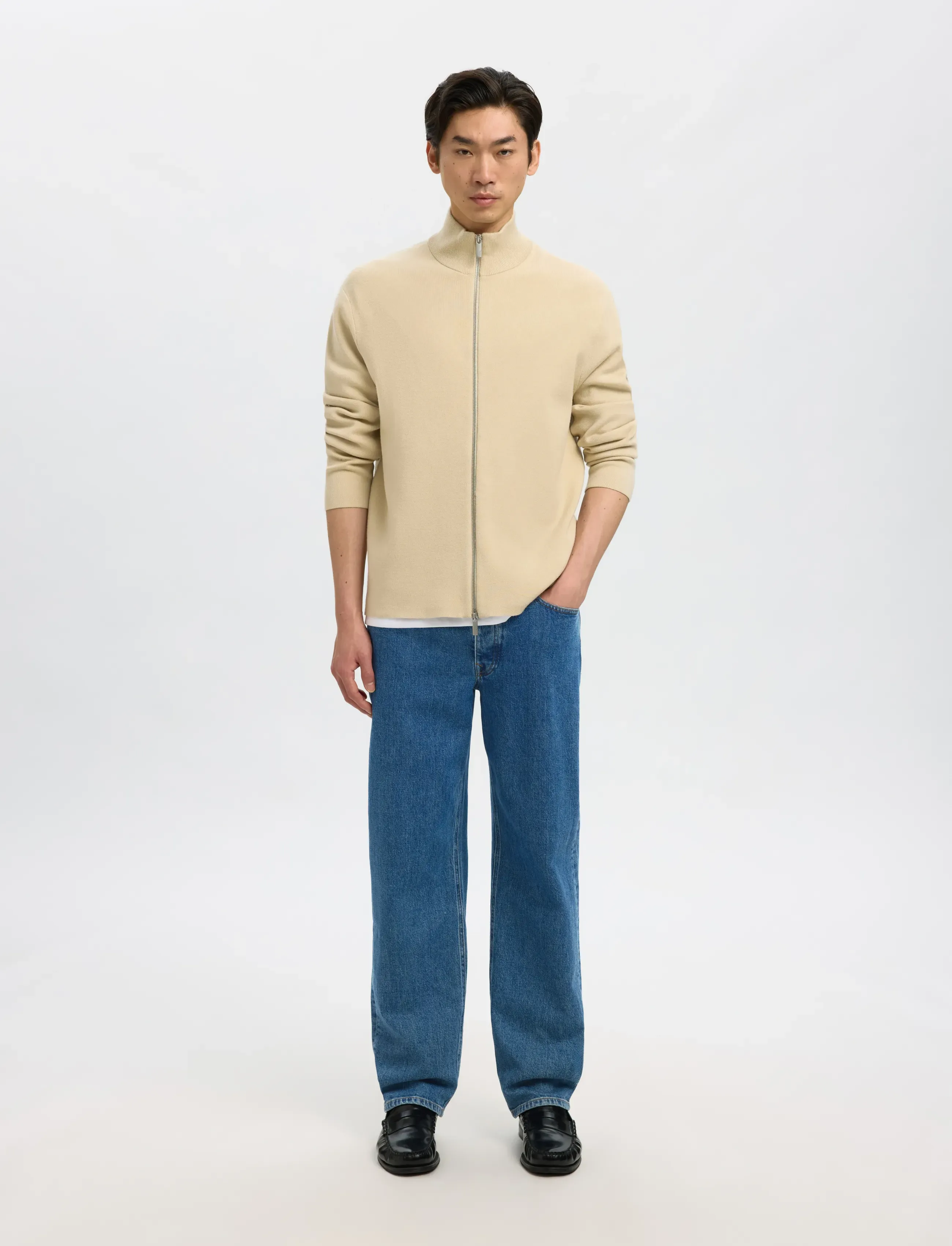 Selected - SLM220-LOOSE BEN KORI JEANS NOOS - regular jeans - medium blue denim - 5
