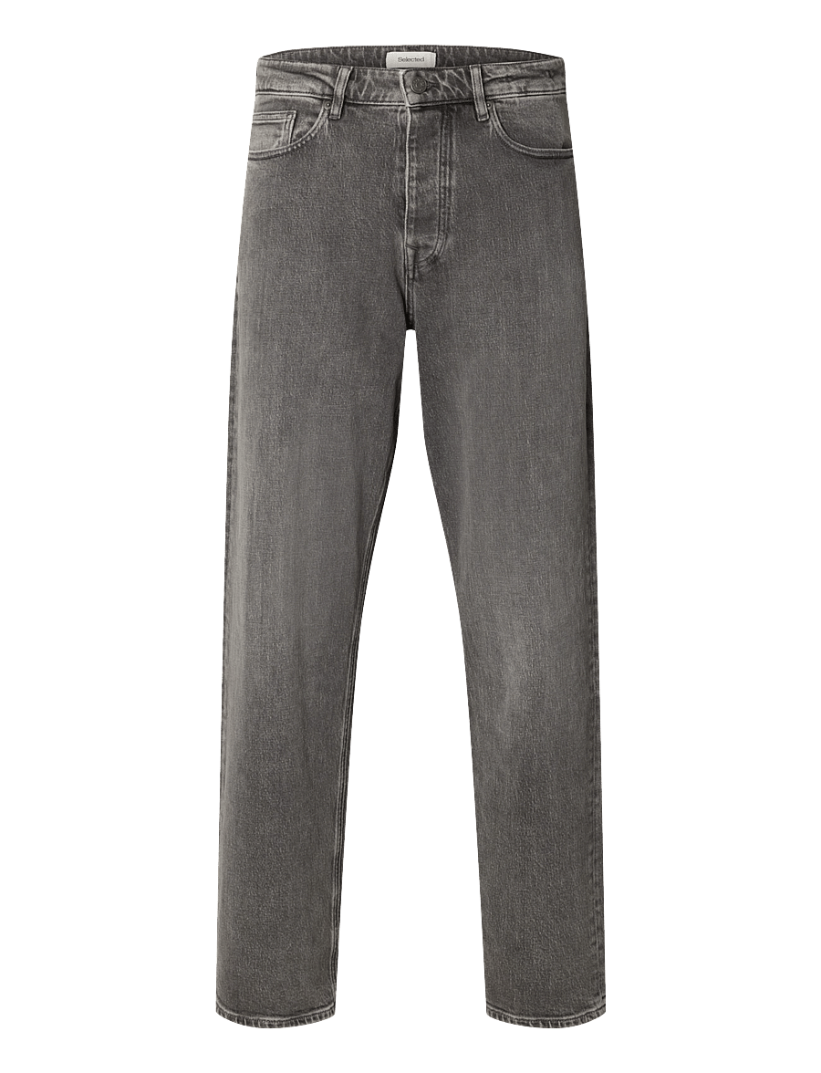 Selected - SLM220-LOOSE BEN KORI JEANS NOOS - normale jeans - medium grey denim - 1