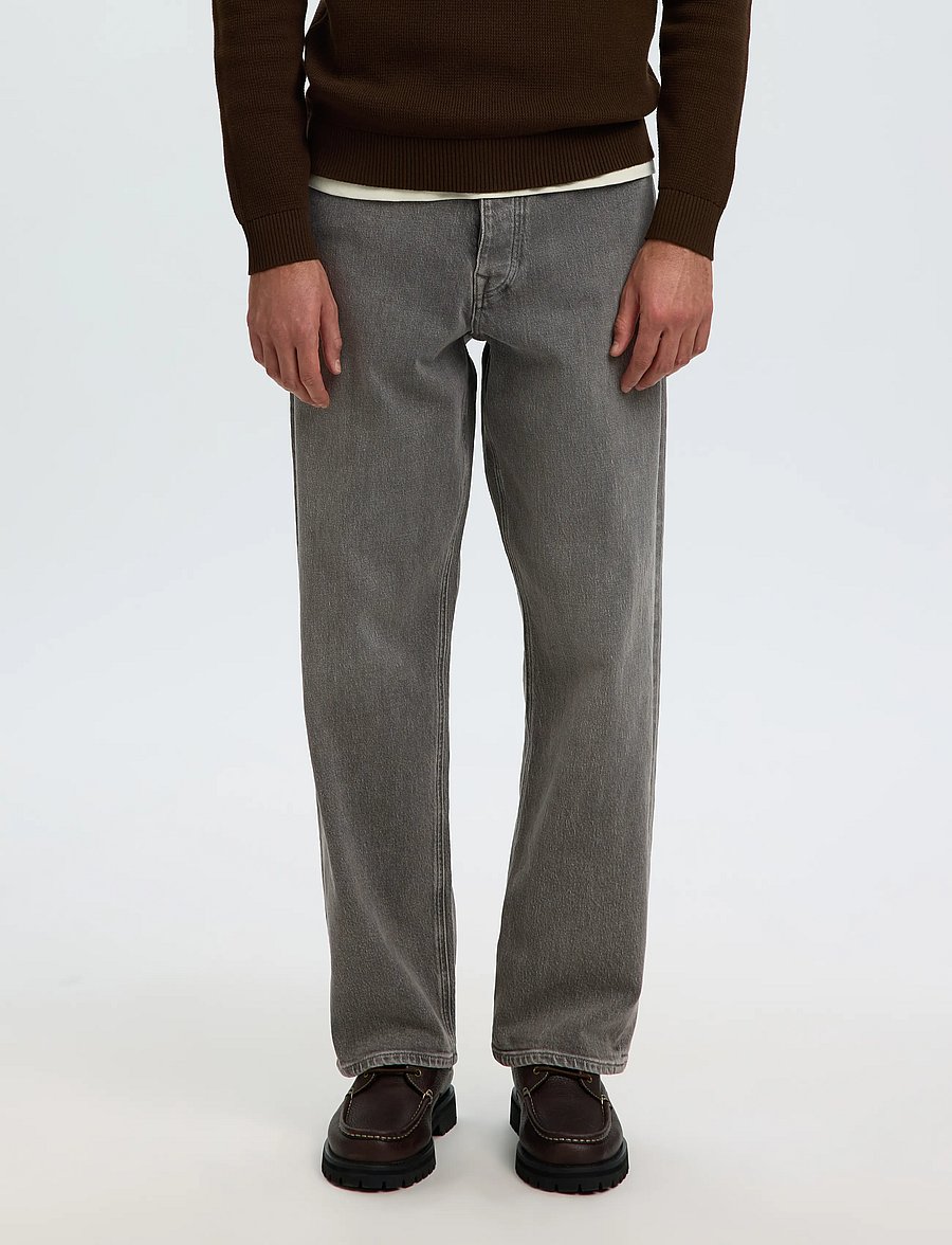 Selected - SLM220-LOOSE BEN KORI JEANS NOOS - normale jeans - medium grey denim - 0