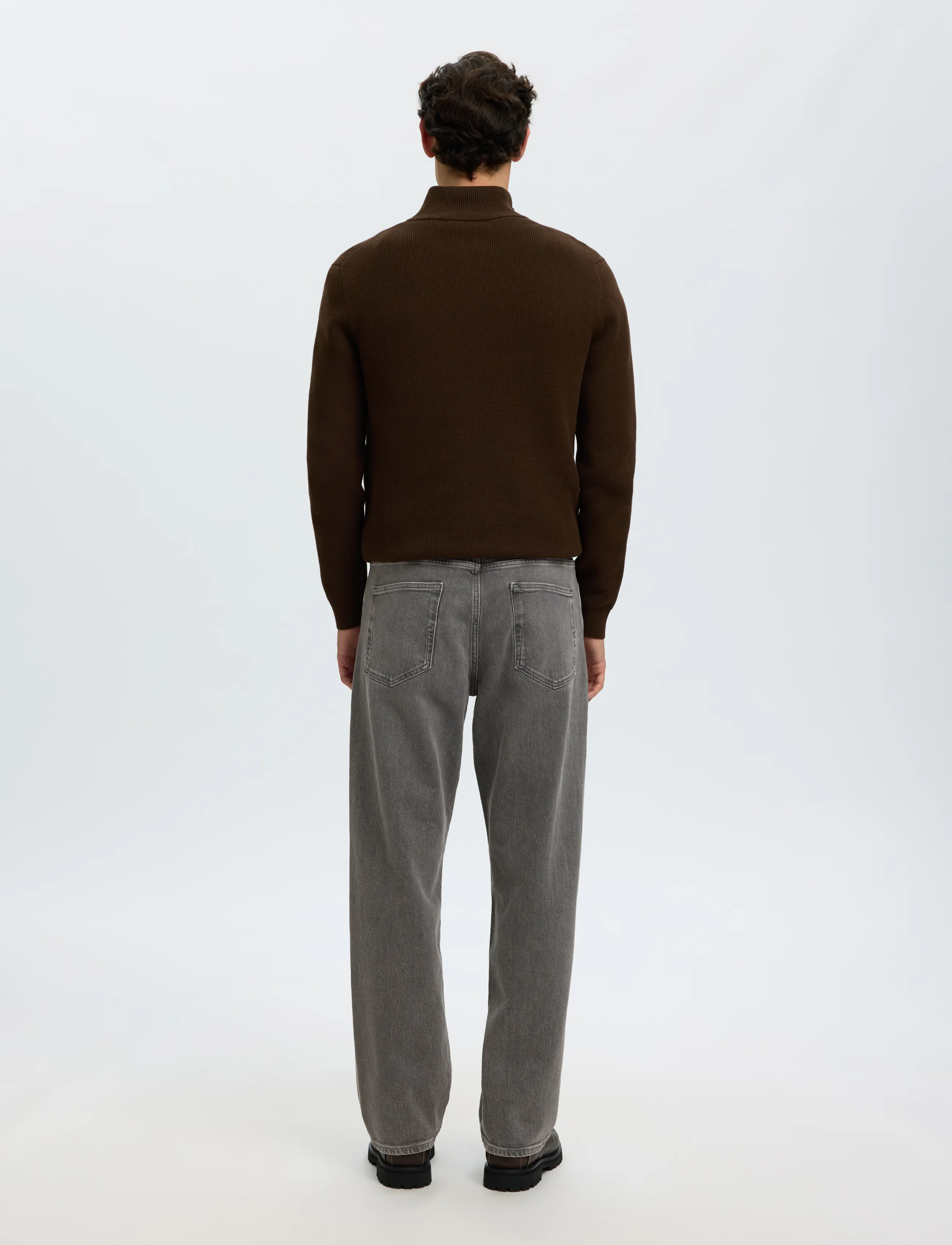 Selected - SLM220-LOOSE BEN KORI JEANS NOOS - normale jeans - medium grey denim - 2