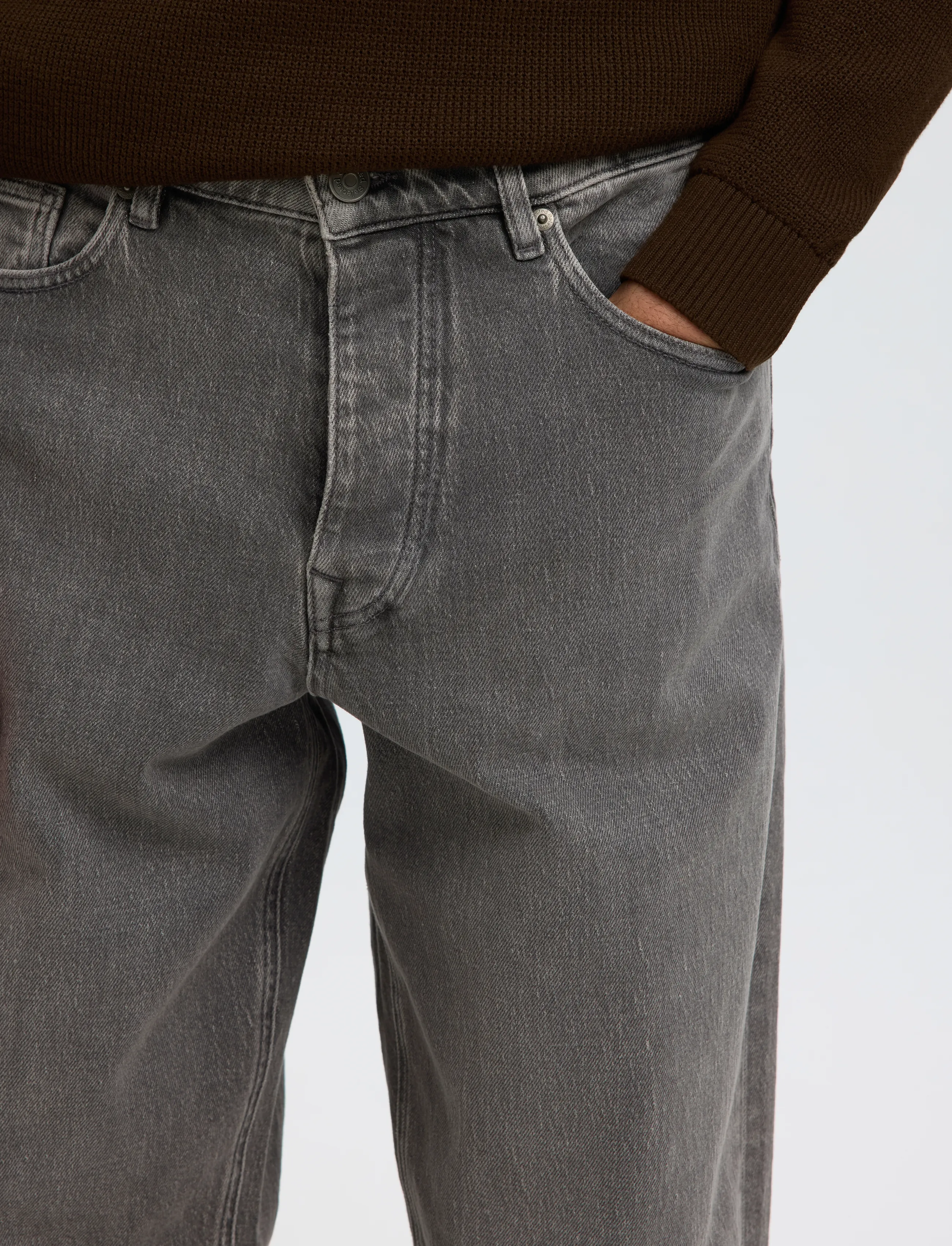 Selected - SLM220-LOOSE BEN KORI JEANS NOOS - normale jeans - medium grey denim - 4