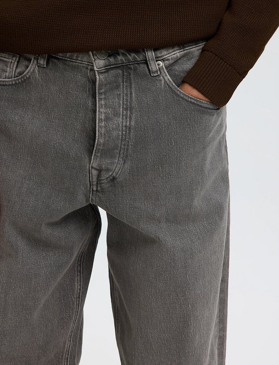 Selected - SLM220-LOOSE BEN KORI JEANS NOOS - normale jeans - medium grey denim - 4