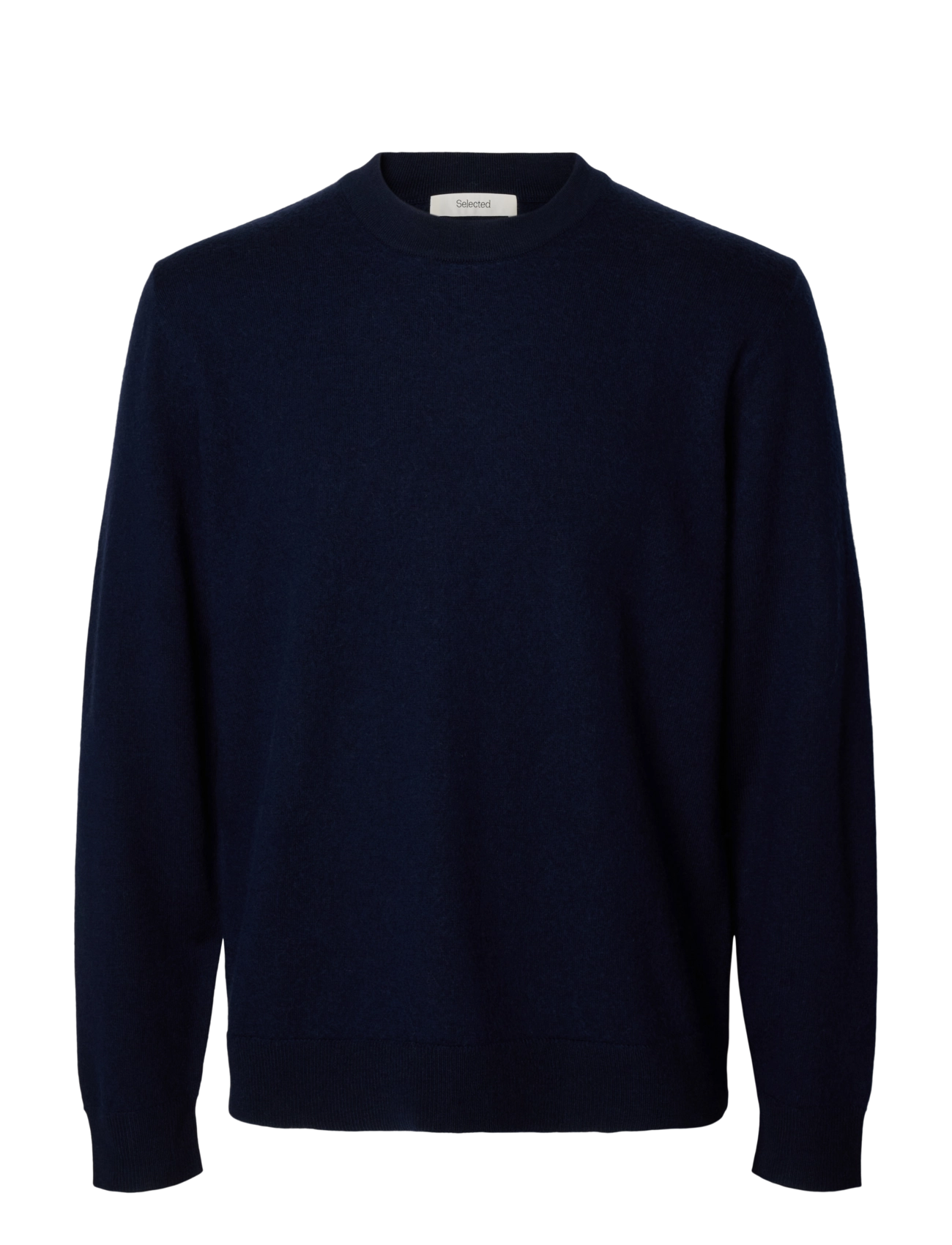 Selected - SLMTRAY MERINO BRUSHED CREW NOOS - navy blazer - 1