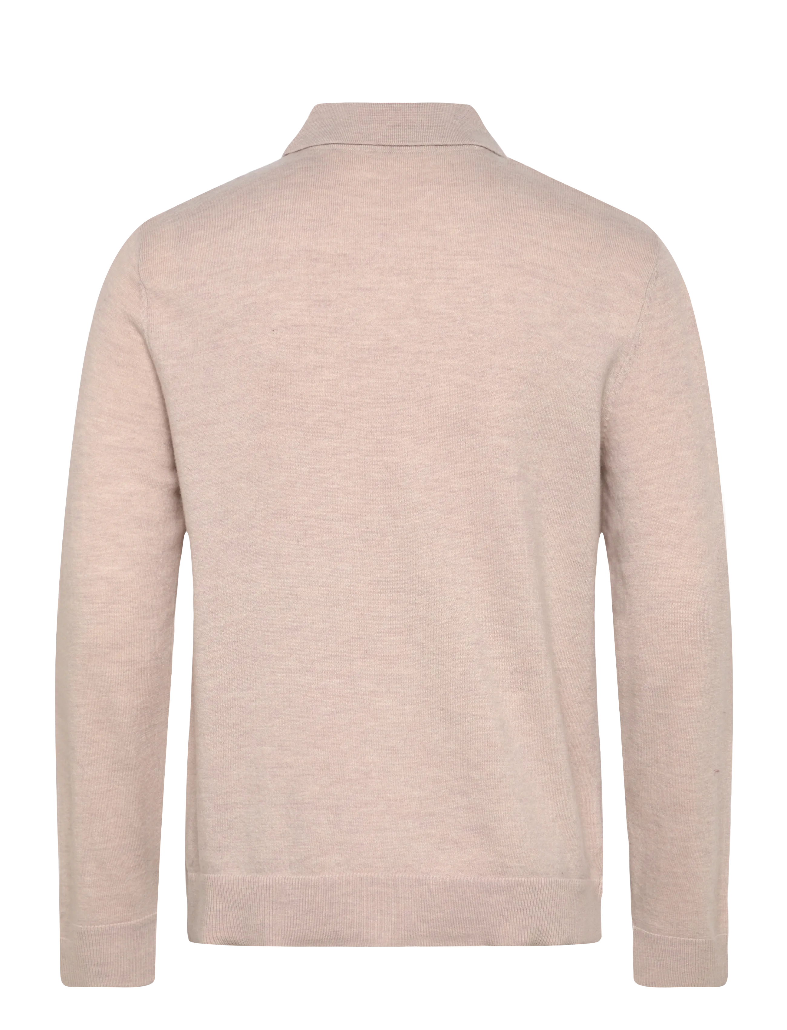 Selected - SLHTRAY MERINO BRUSHED RELAXED ZIP POLO - halfzip strik - oatmeal - 2