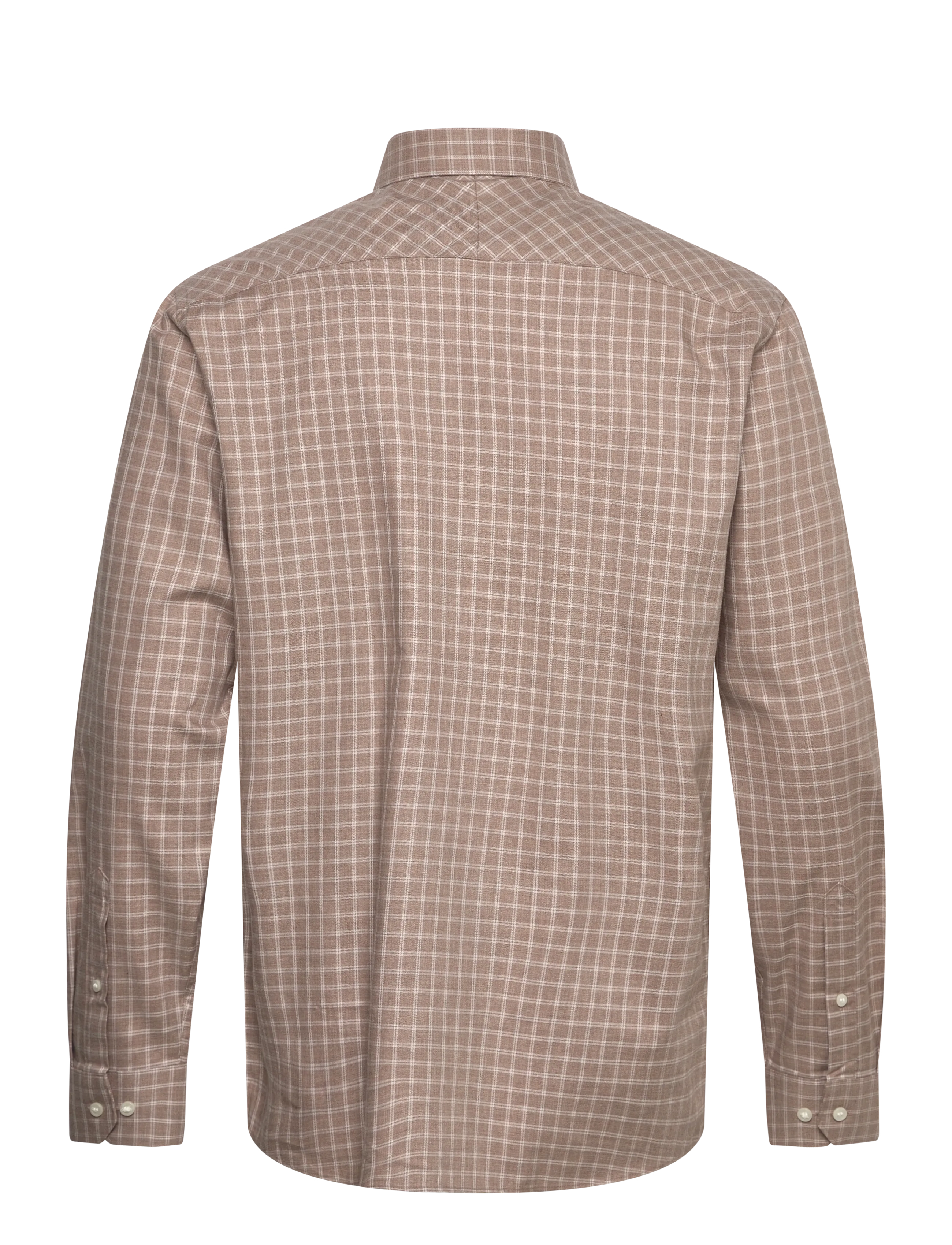 Selected - SLMREG-LEO HEATHER SHIRT LS NOOS - kasdienio stiliaus marškiniai - sand - 1
