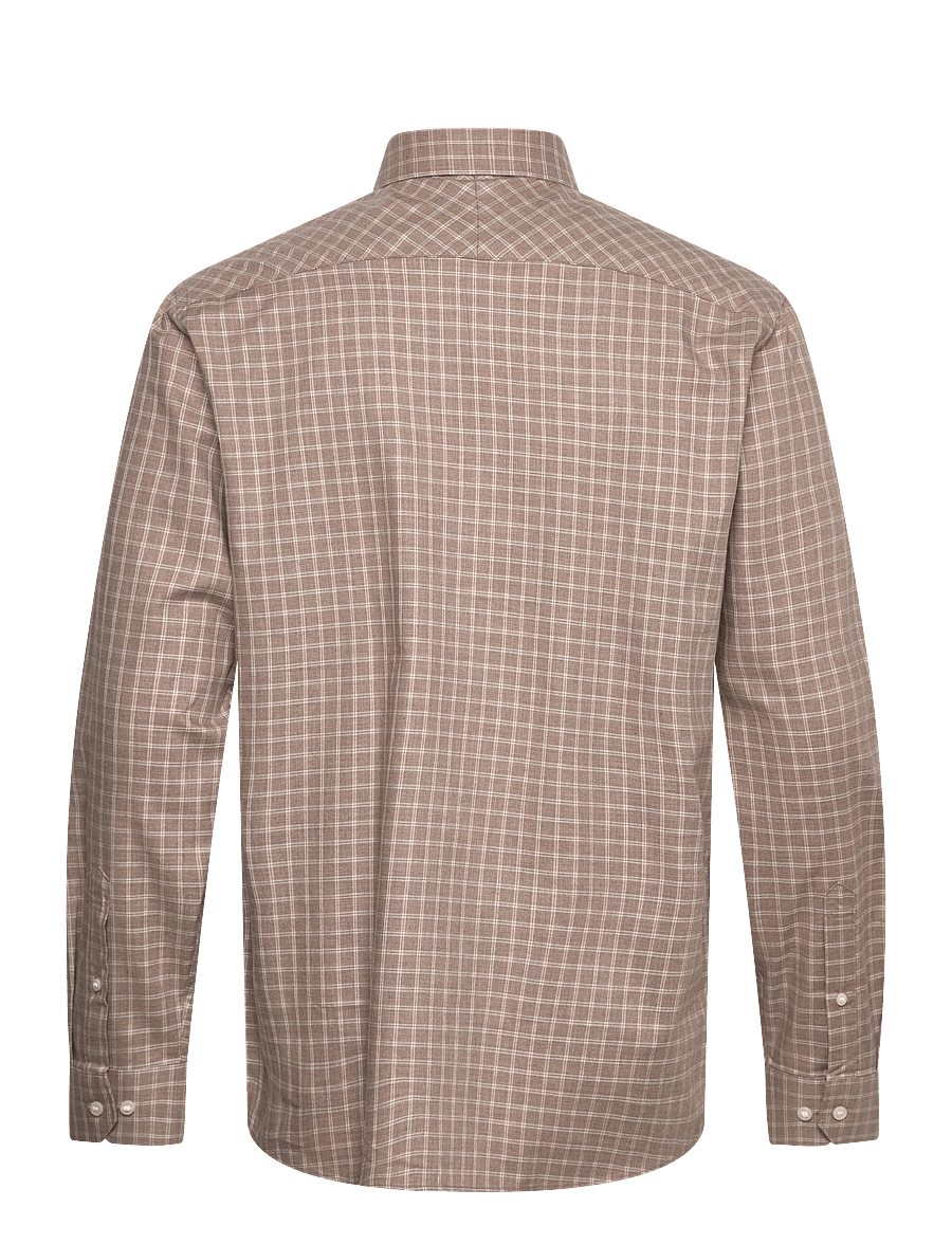 Selected - SLMREG-LEO HEATHER SHIRT LS NOOS - kasdienio stiliaus marškiniai - sand - 1