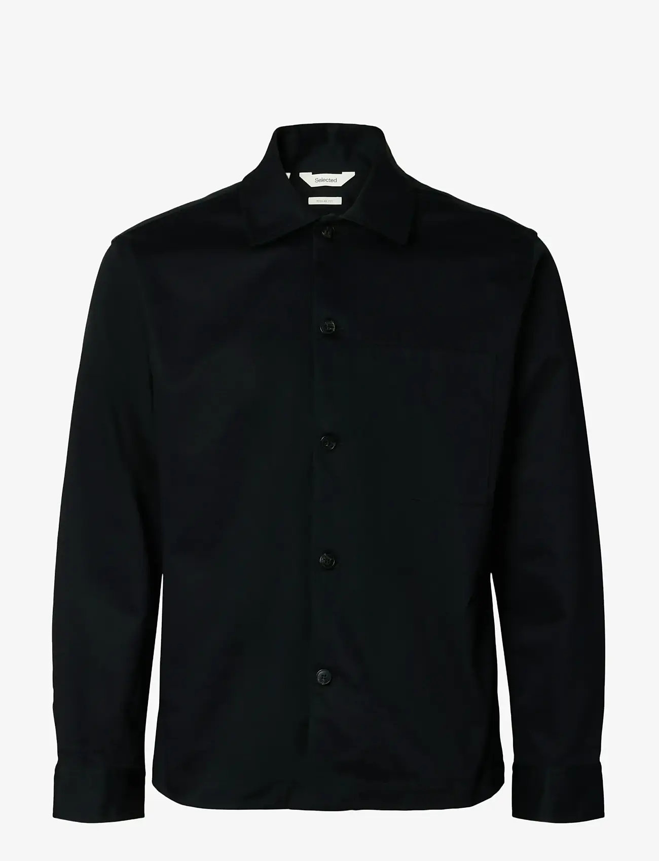 Selected - SLMOTTO TATE HEAVY TWILL OVERSHIRT NOOS - kollektioner - black - 1