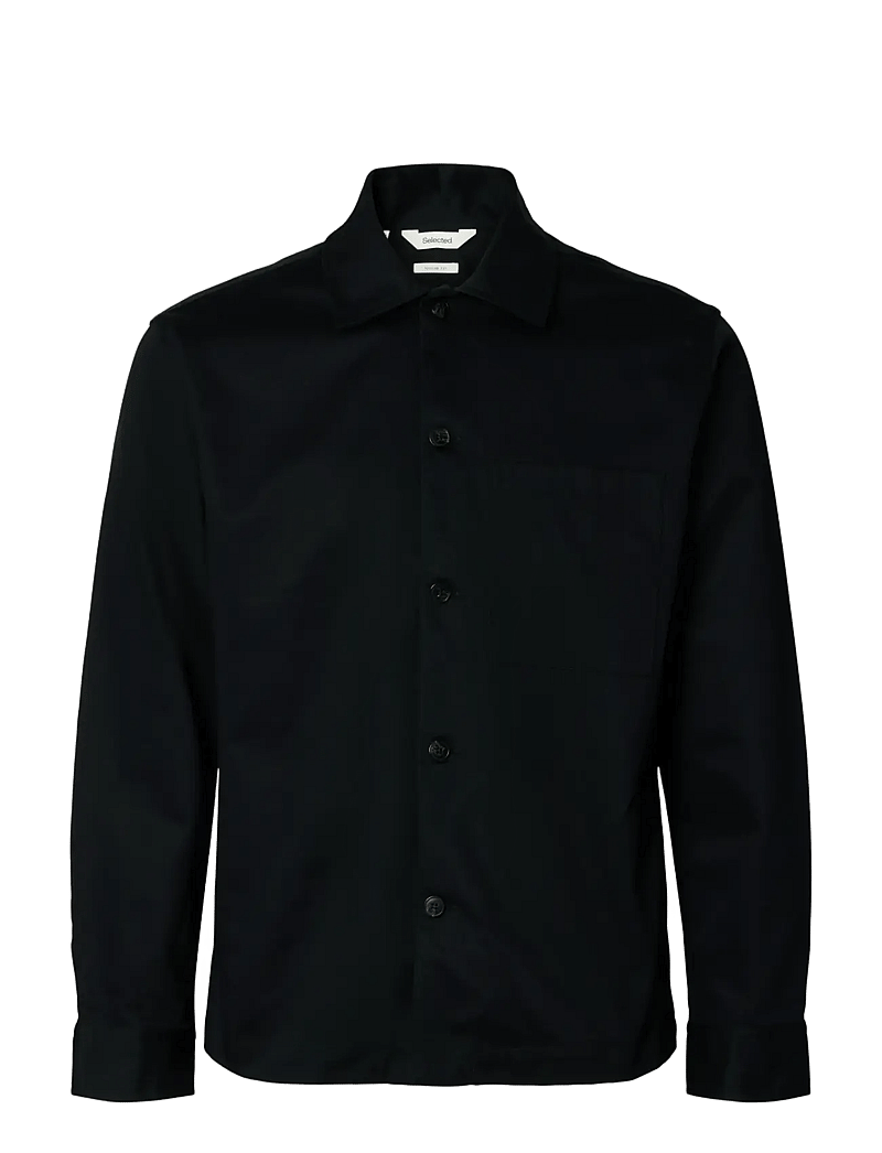 Selected - SLMOTTO TATE HEAVY TWILL OVERSHIRT NOOS - kollektioner - black - 1