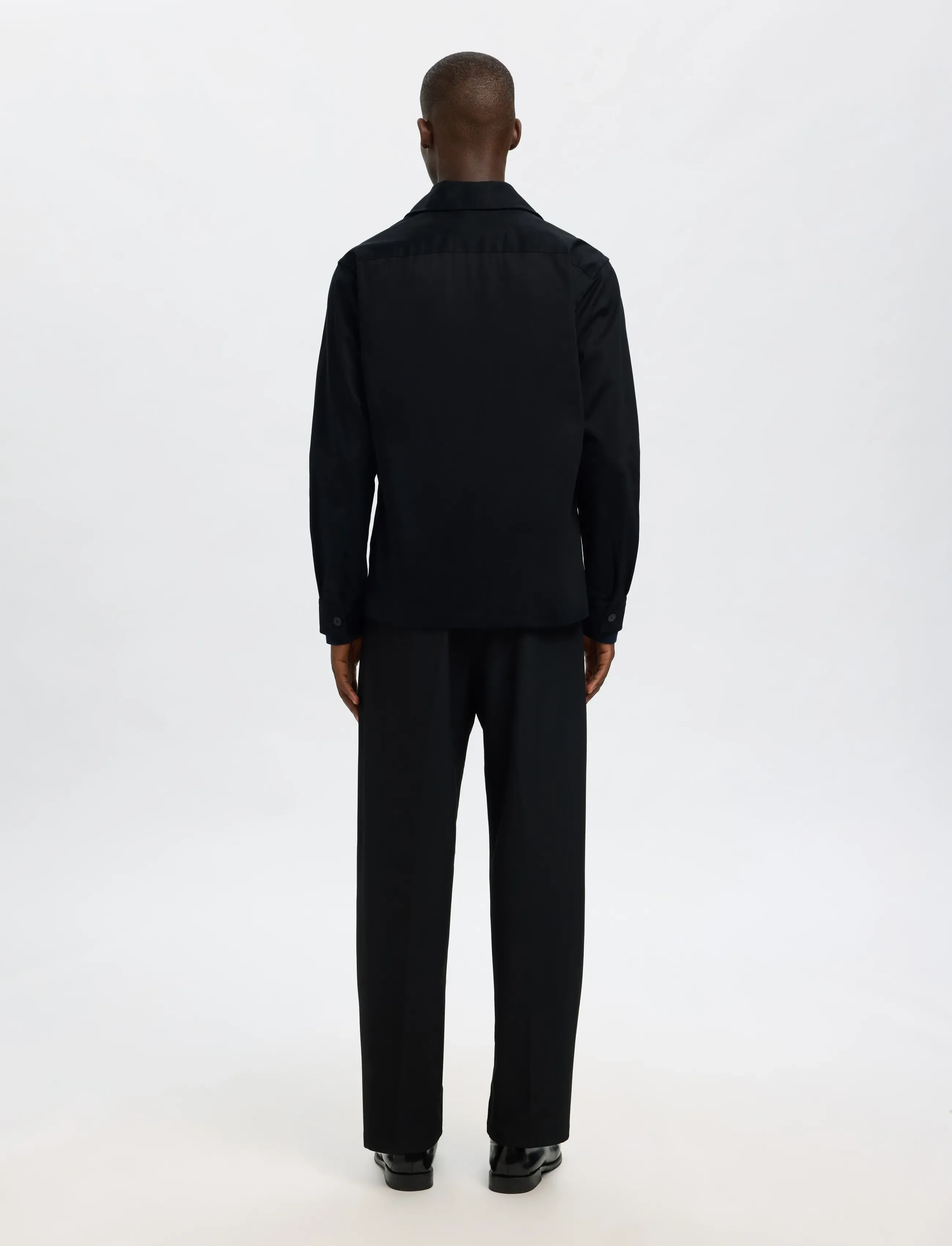 Selected - SLMOTTO TATE HEAVY TWILL OVERSHIRT NOOS - nach anlass kaufen - black - 2