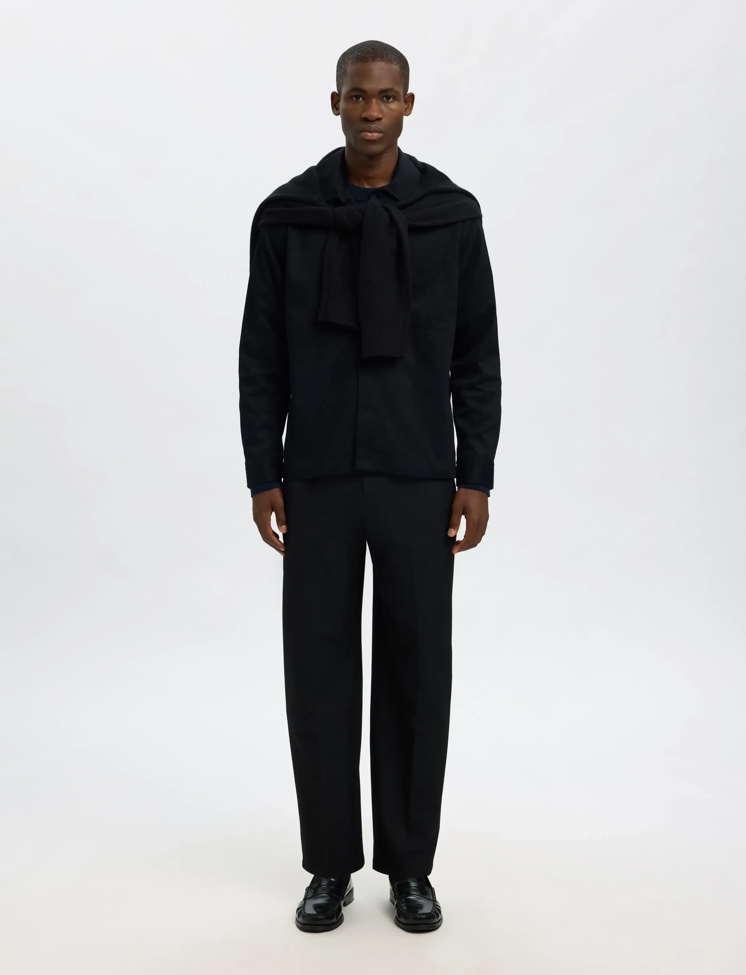 Selected - SLMOTTO TATE HEAVY TWILL OVERSHIRT NOOS - shop by occasion - black - 5