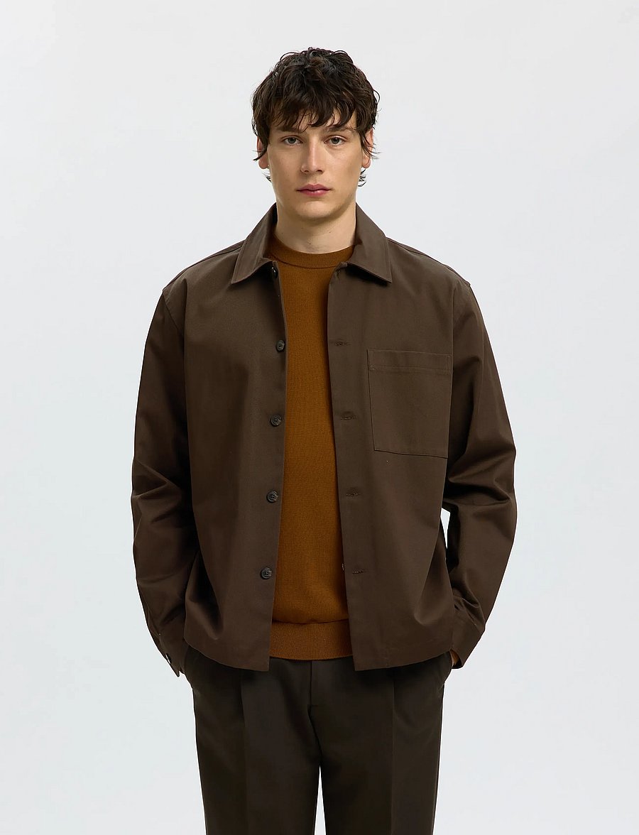Selected - SLMOTTO TATE HEAVY TWILL OVERSHIRT NOOS - shop efter anledning - delicioso - 0