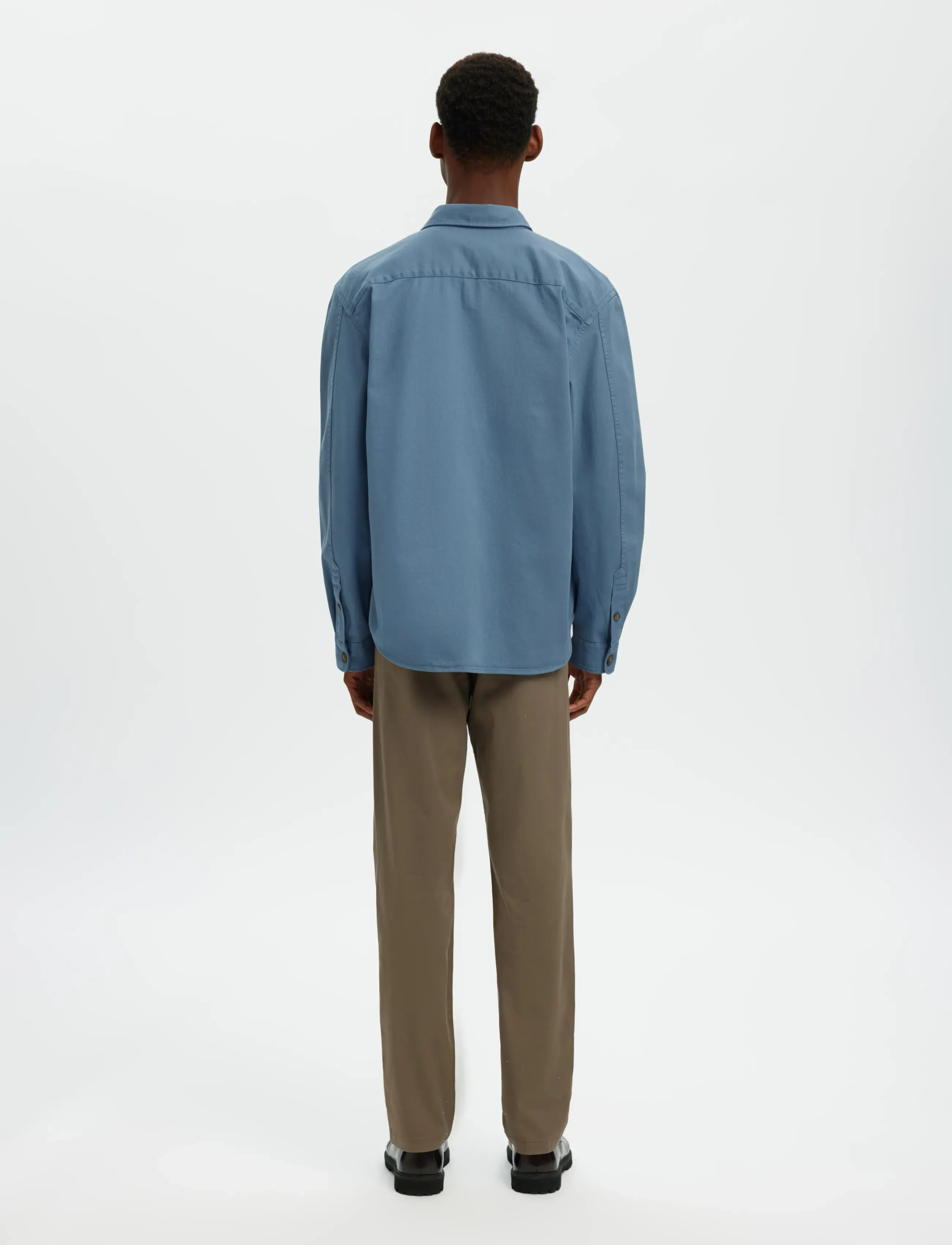 Selected - SLMTRAVIS TWILL OVERSHIRT LS NOOS - nach anlass kaufen - blue mirage - 2