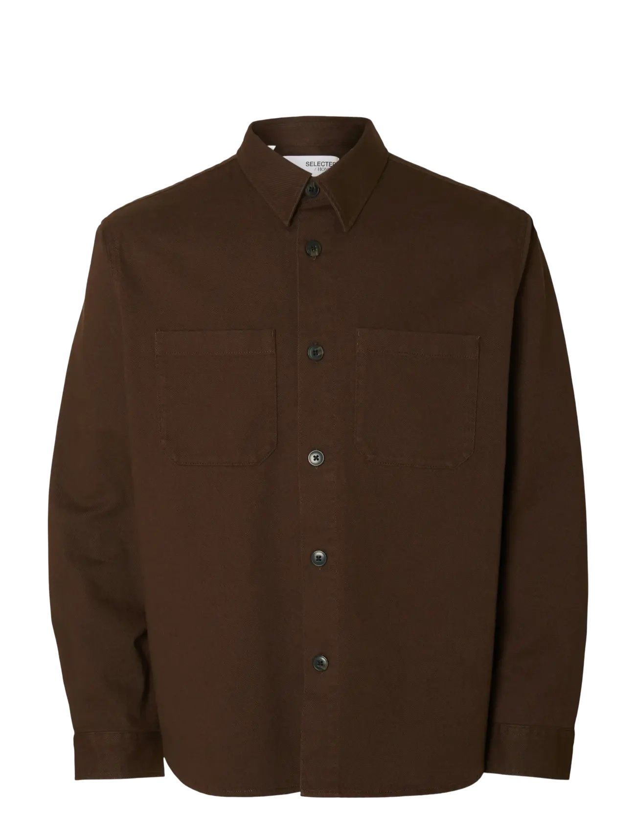 Selected SLMTRAVIS TWILL OVERSHIRT LS NOOS - Deals - DEMITASSE / brown