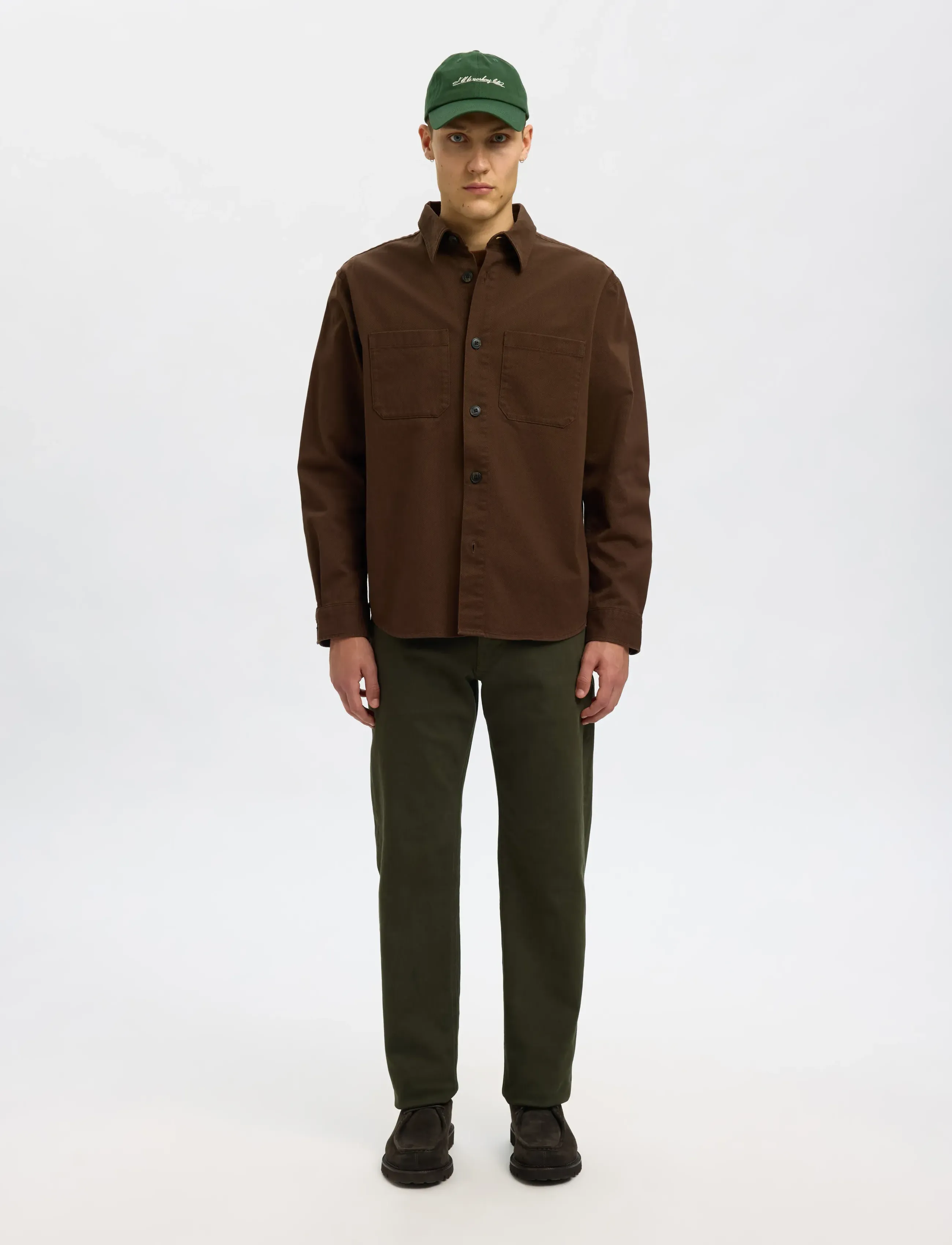 Selected - SLMTRAVIS TWILL OVERSHIRT LS NOOS - osta olukorra järgi - demitasse - 3